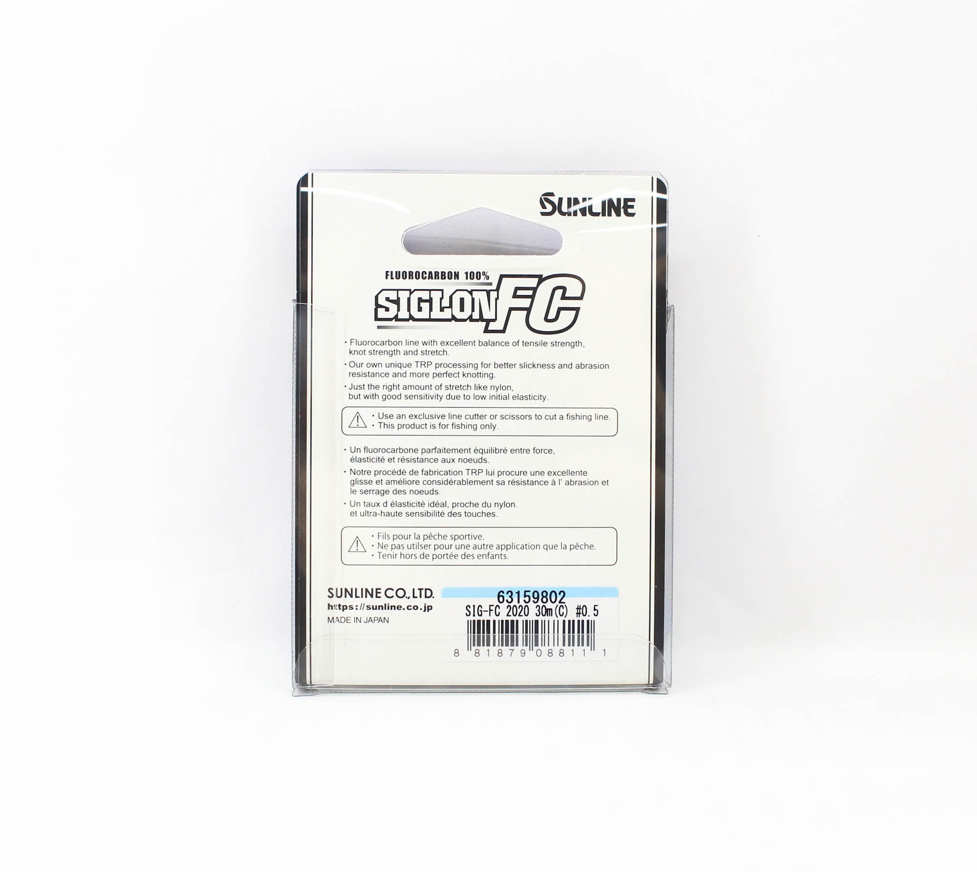 Sunline Fluorocarbon Leader Siglon FC 100% 30m 2.4lb Diameter 0.128mm (8111