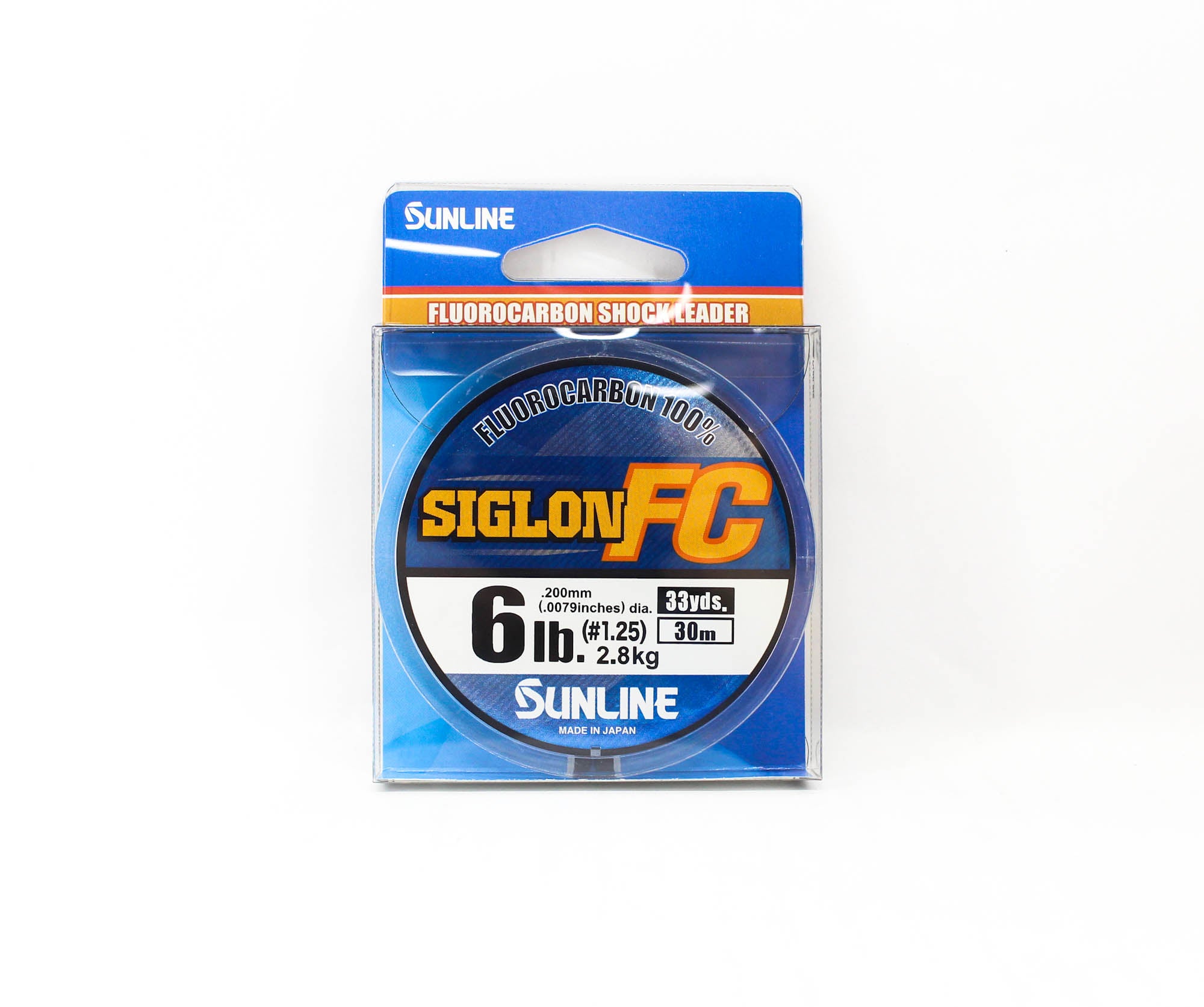 Sunline Fluorocarbon Leader Siglon FC 100% 30m 6lb Diameter 0.2mm (8159)