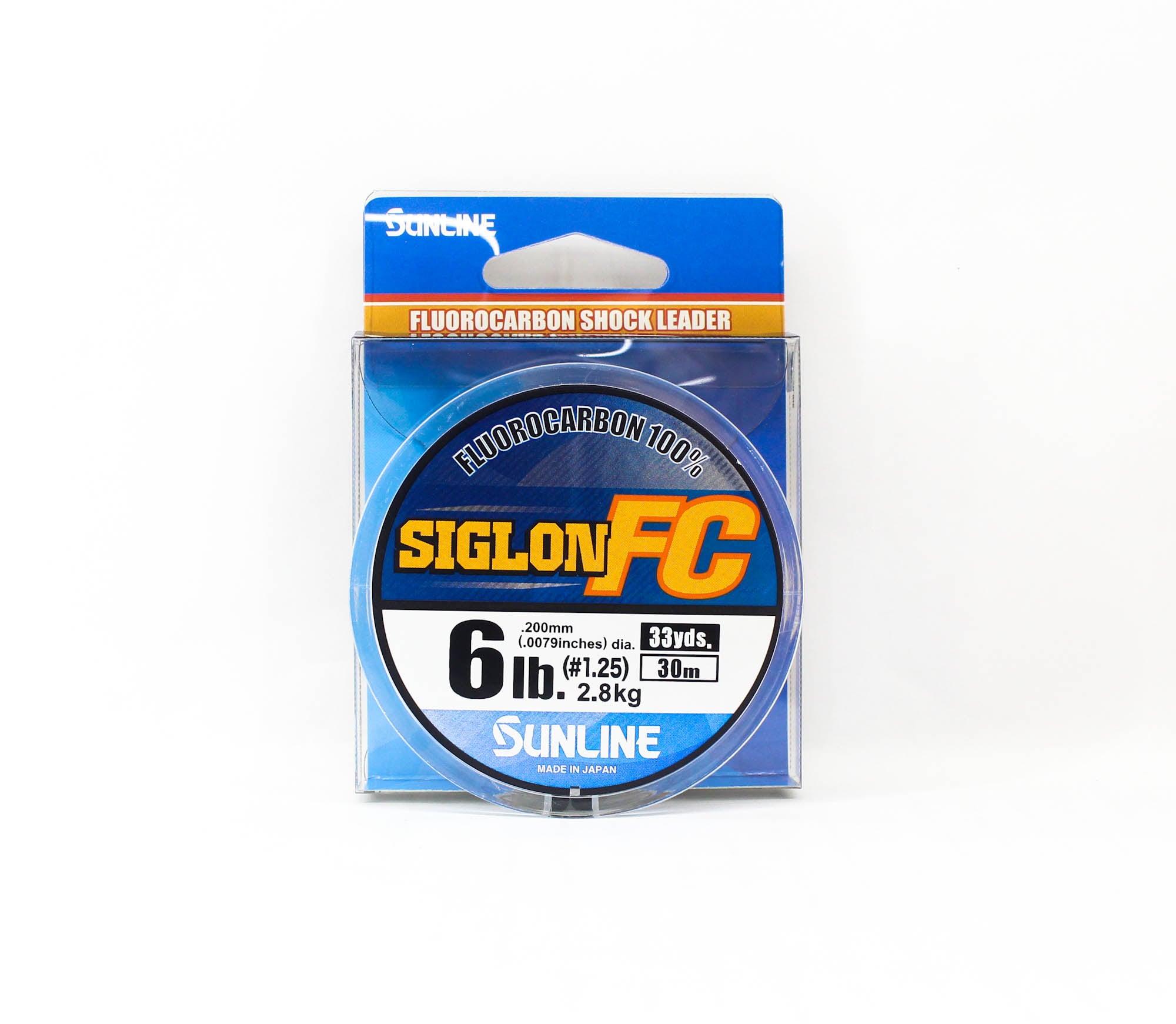 Sunline Fluorocarbon Leader Siglon FC 100% 30m 6lb Diameter 0.2mm (8159)