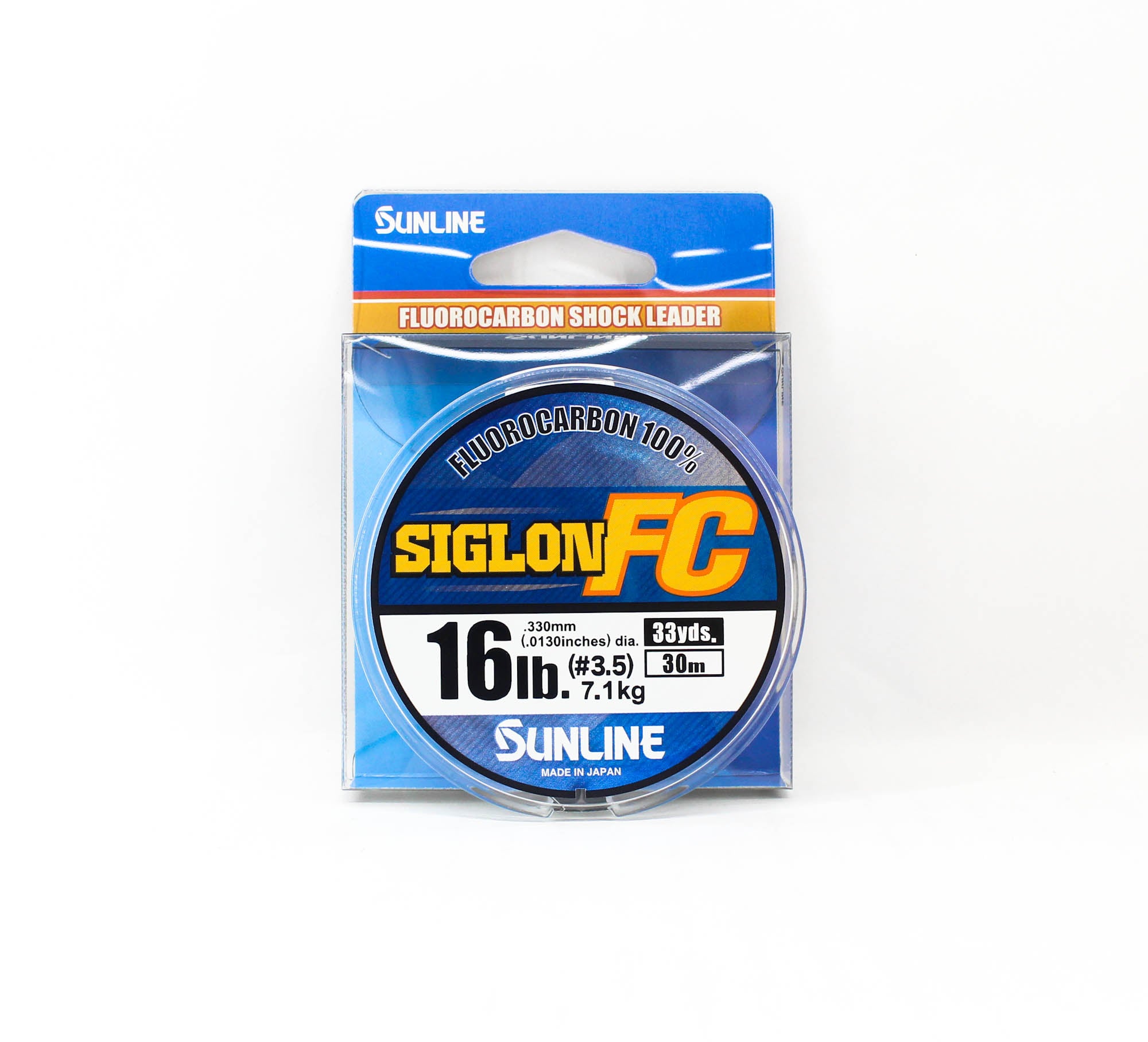 Sunline Fluorocarbon Leader Siglon FC 100% 30m 16lb Diameter 0.33mm (8210)