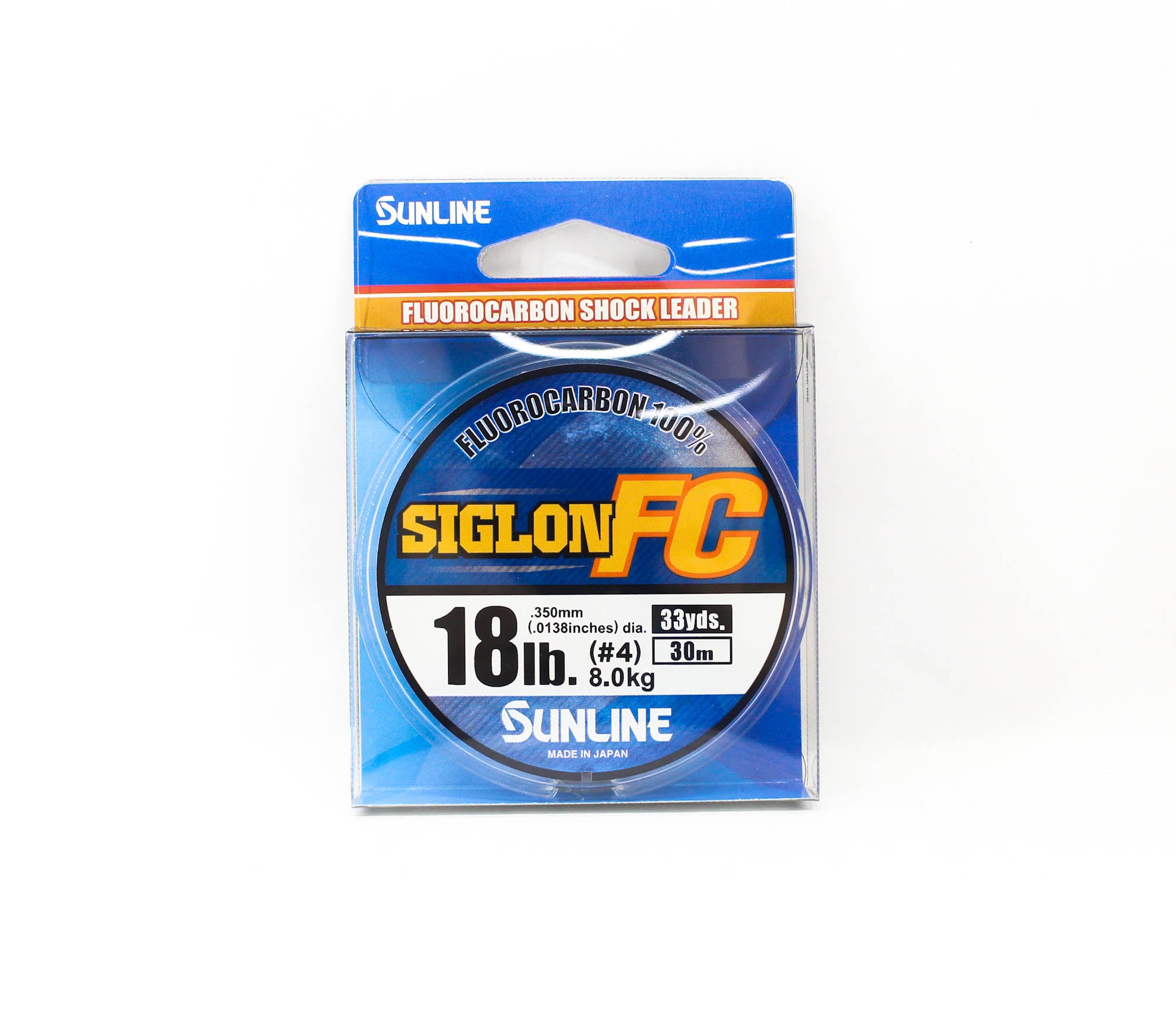 Sunline Fluorocarbon Leader Siglon FC 100% 30m 18lb Diameter 0.35mm (8227)