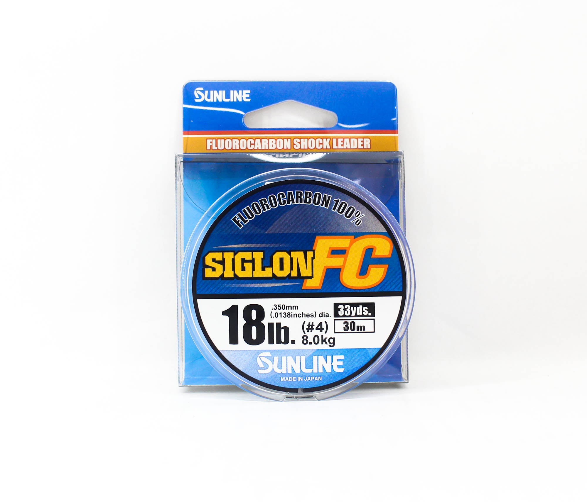 Sunline Fluorocarbon Leader Siglon FC 100% 30m 18lb Diameter 0.35mm (8227)