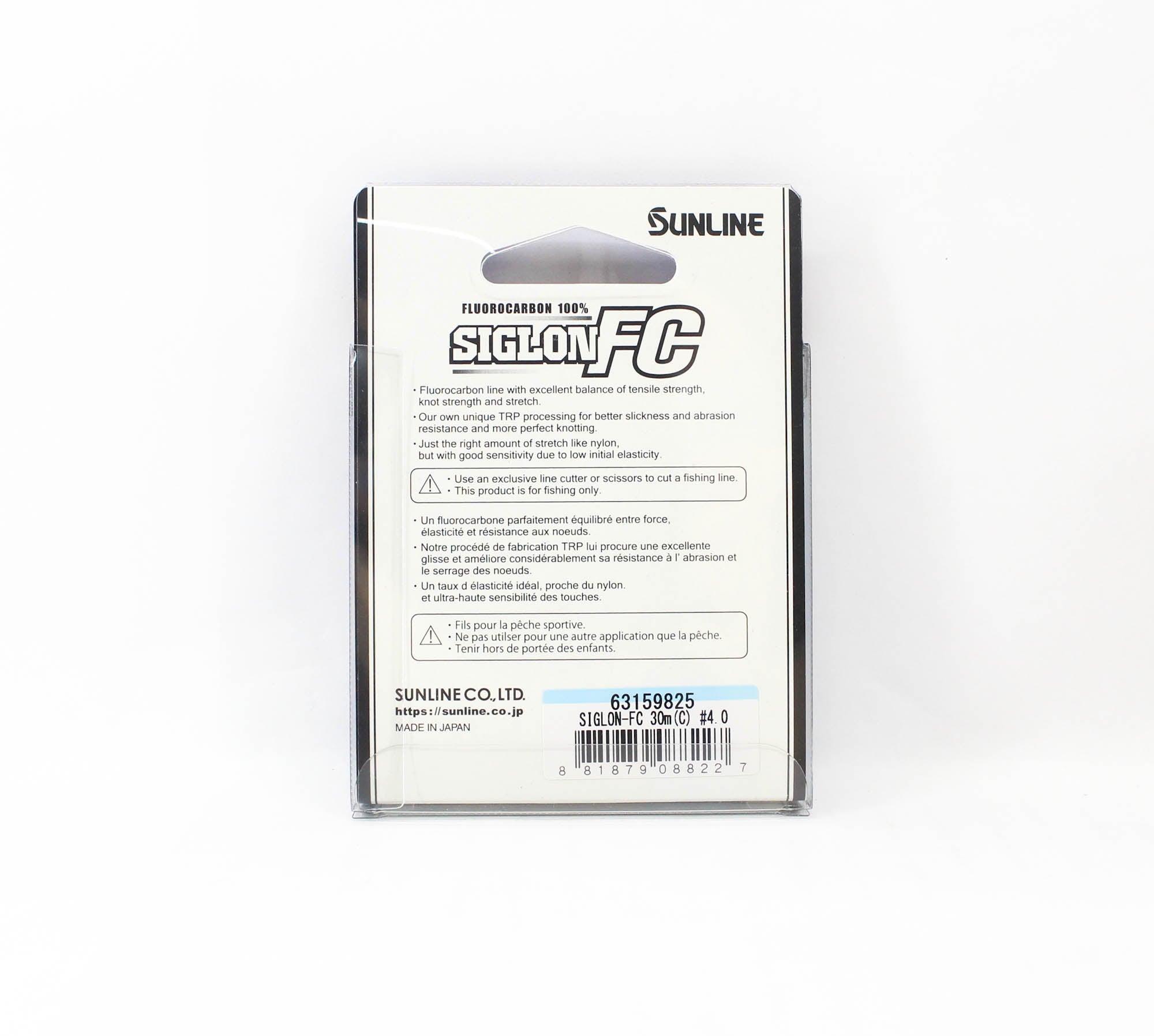 Sunline Fluorocarbon Leader Siglon FC 100% 30m 18lb Diameter 0.35mm (8227)