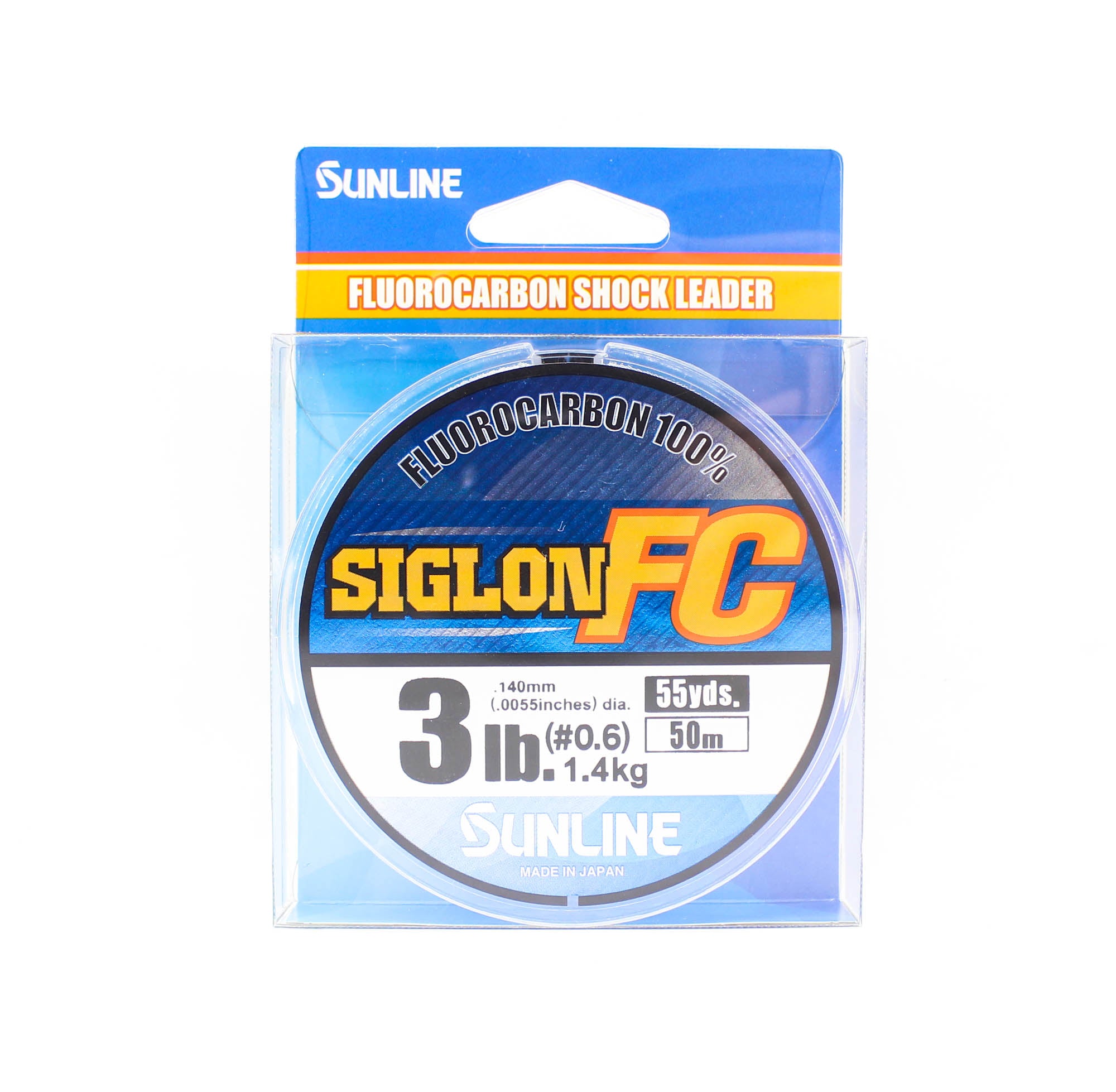 Sunline Fluorocarbon Leader Siglon FC 100% 50m 3lb Diameter 0.14mm (8234)