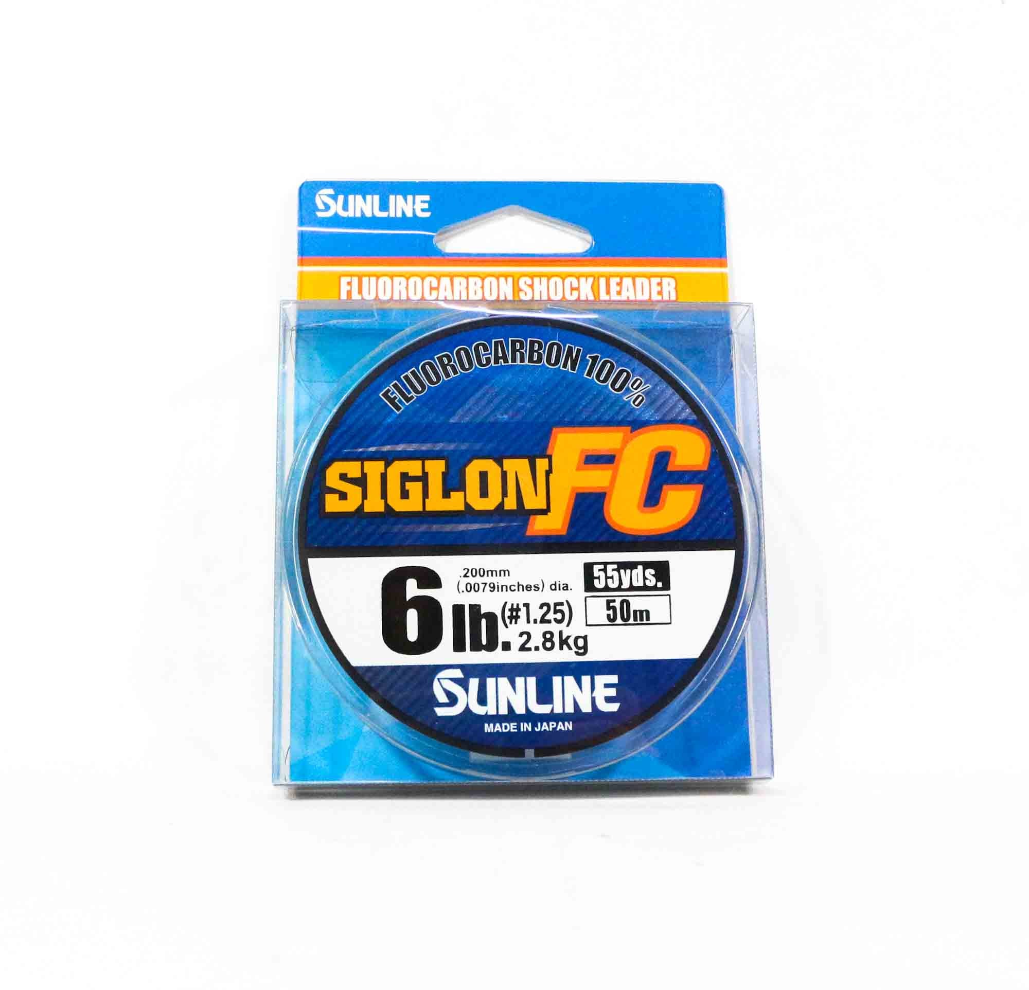 Sunline Fluorocarbon Leader Siglon FC 100% 50m 6lb Diameter 0.2mm (8265)