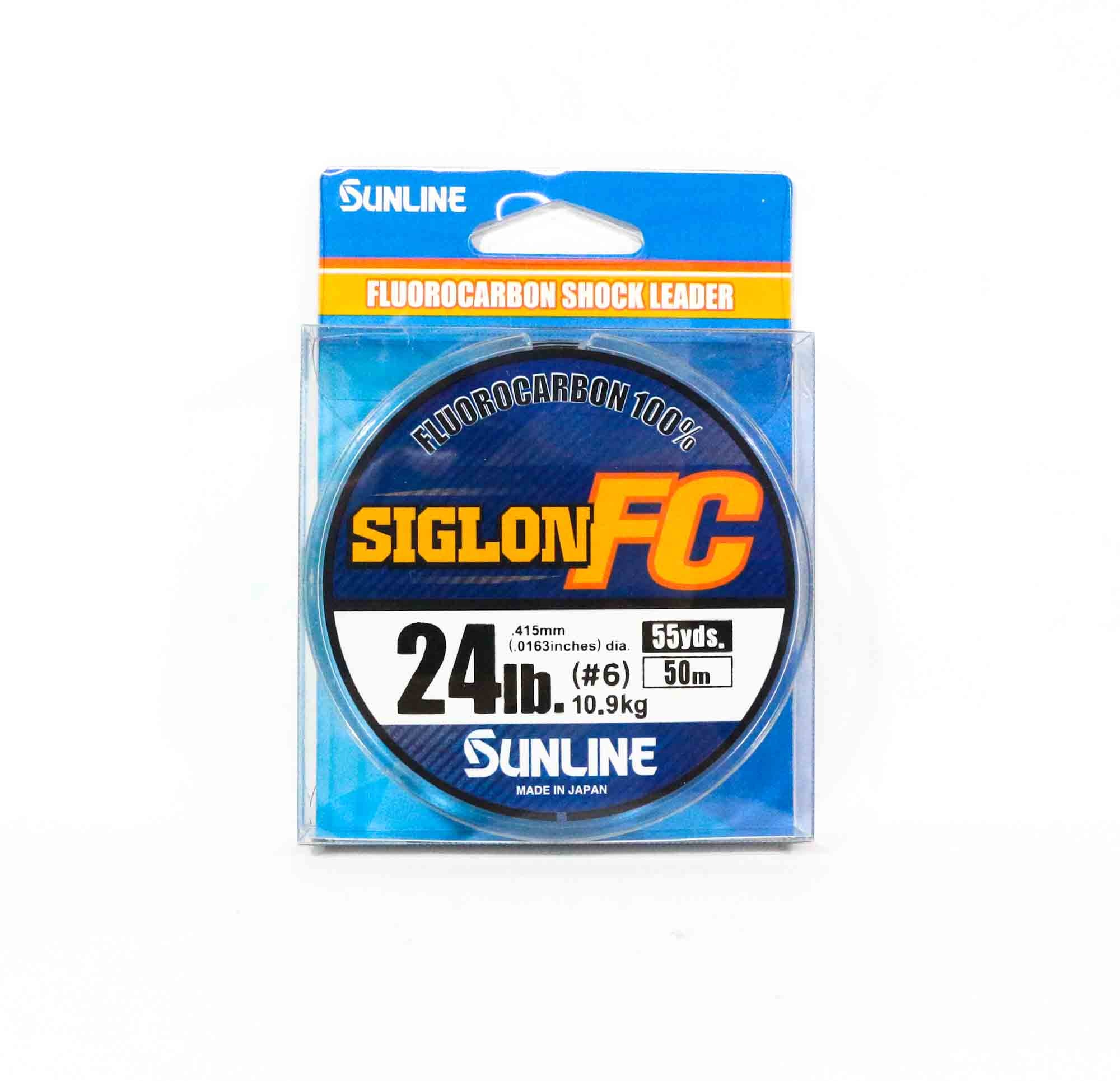 Sunline Fluorocarbon Leader Siglon FC 100% 50m 24lb Diameter 0.415mm (8357)
