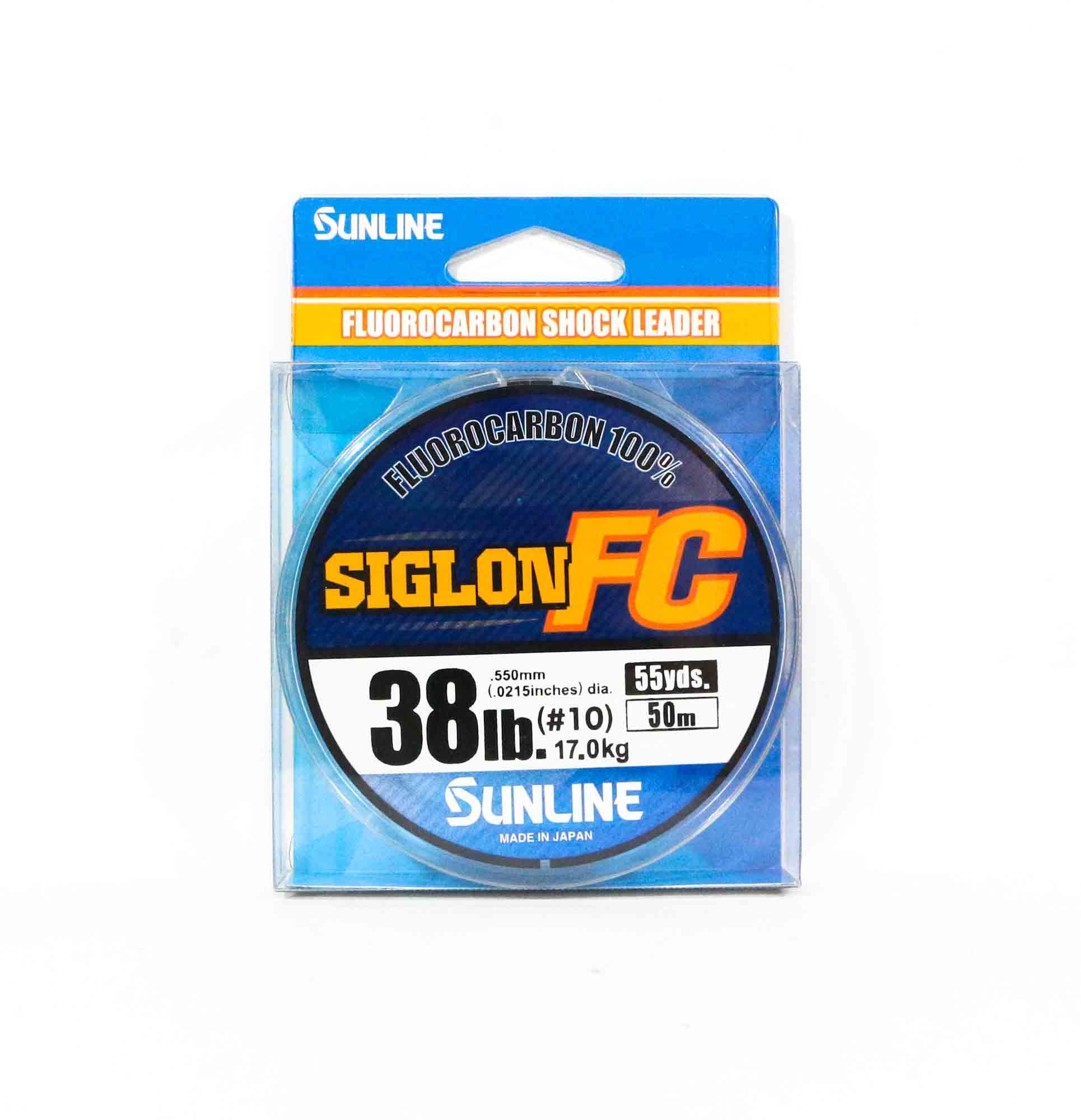 Sunline Fluorocarbon Leader Siglon FC 100% 50m 38lb Diameter 0.55mm (8388)