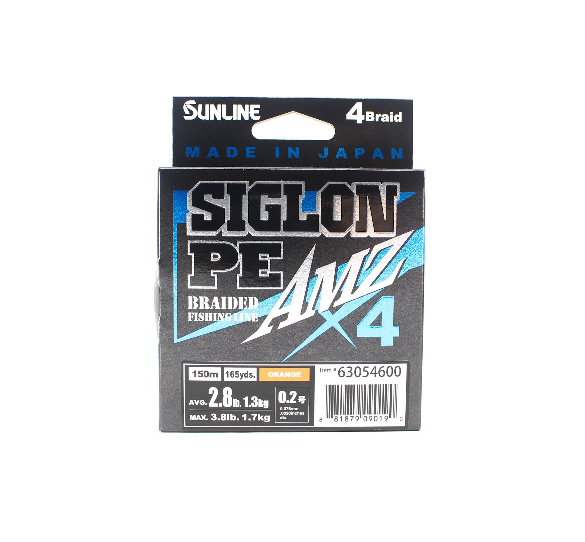 Sunline P.E Line X4 Siglon AMZ 150M P.E 0.2 2.8LB Orange (0190)