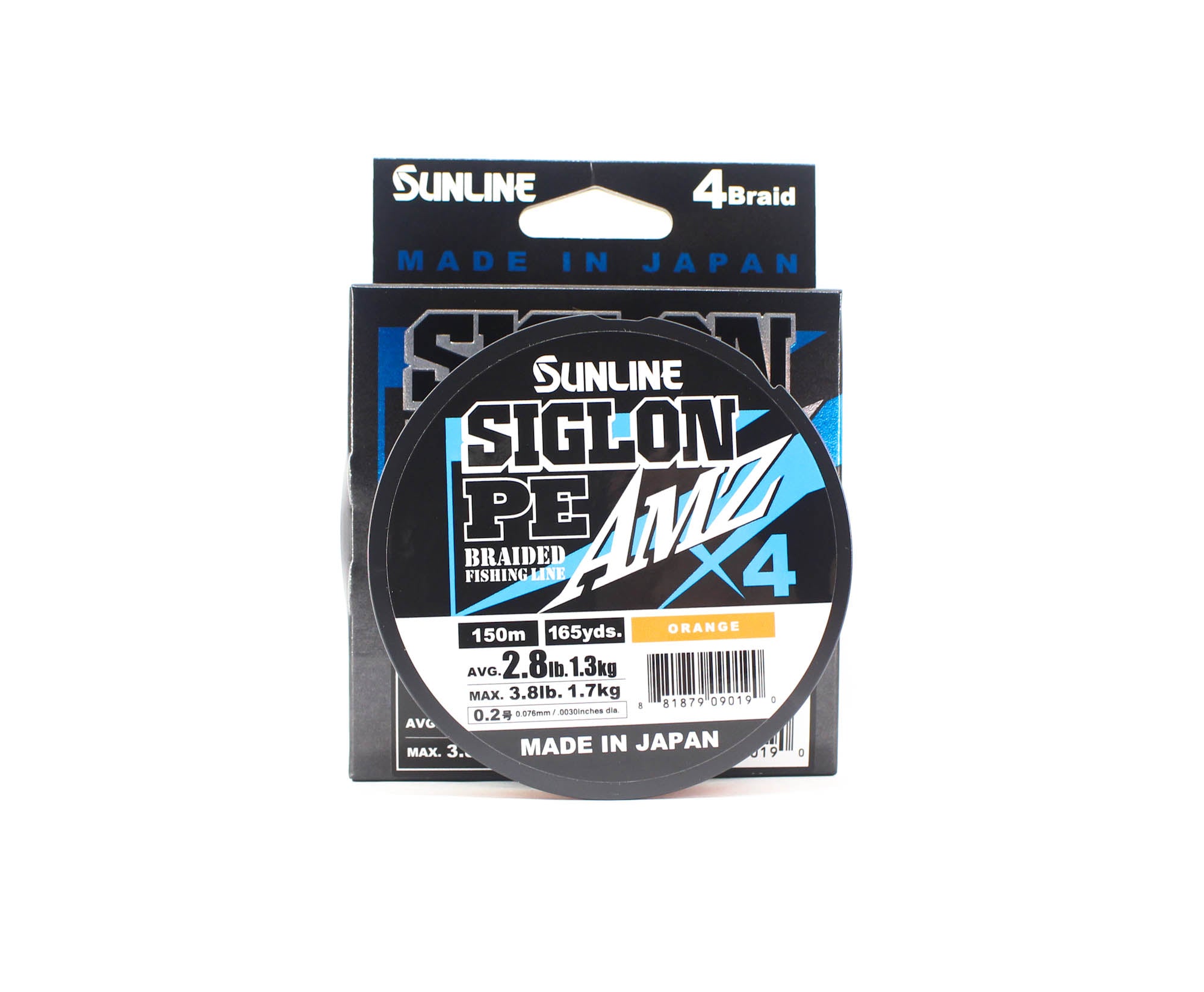 Sunline P.E Line X4 Siglon AMZ 150M P.E 0.2 2.8LB Orange (0190)