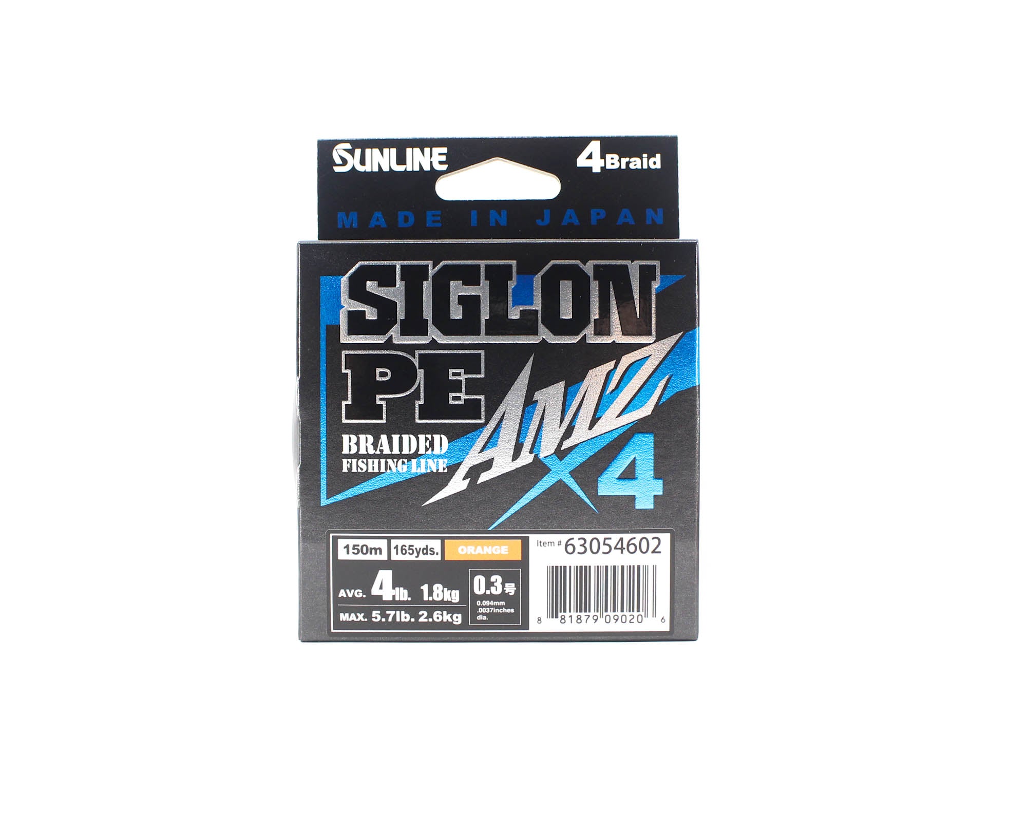 Sunline P.E Line X4 Siglon AMZ 150M P.E 0.3 4LB Orange (0206)