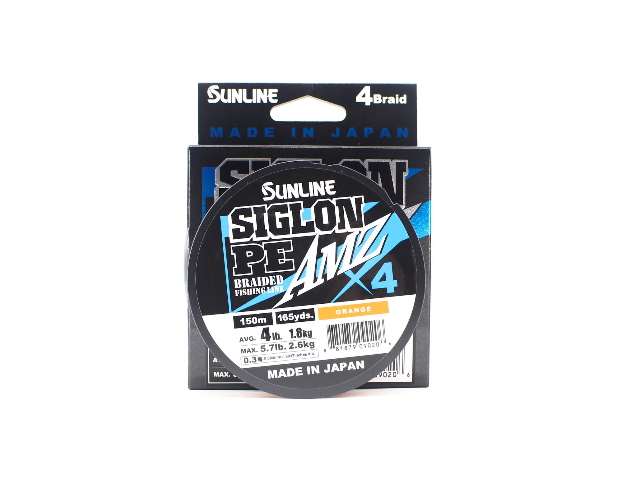 Sunline P.E Line X4 Siglon AMZ 150M P.E 0.3 4LB Orange (0206)