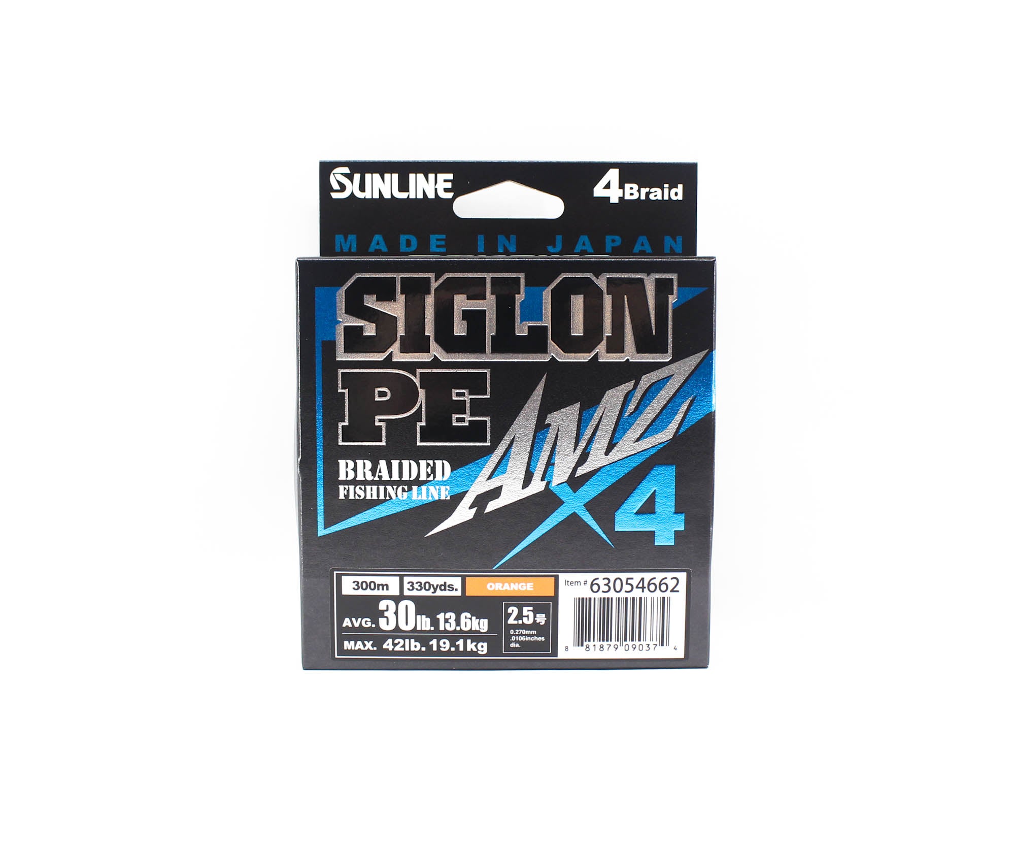 Sunline P.E Line X4 Siglon AMZ 300M P.E 2.5 30LB Orange (0374)