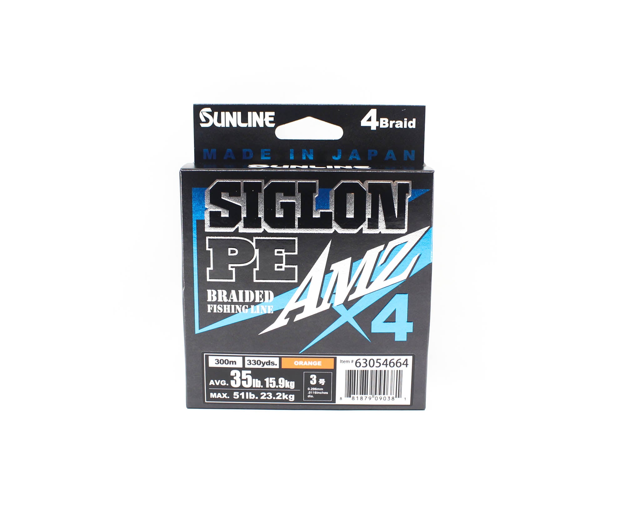 Sunline P.E Line X4 Siglon AMZ 300M P.E 3 35LB Orange (0381)