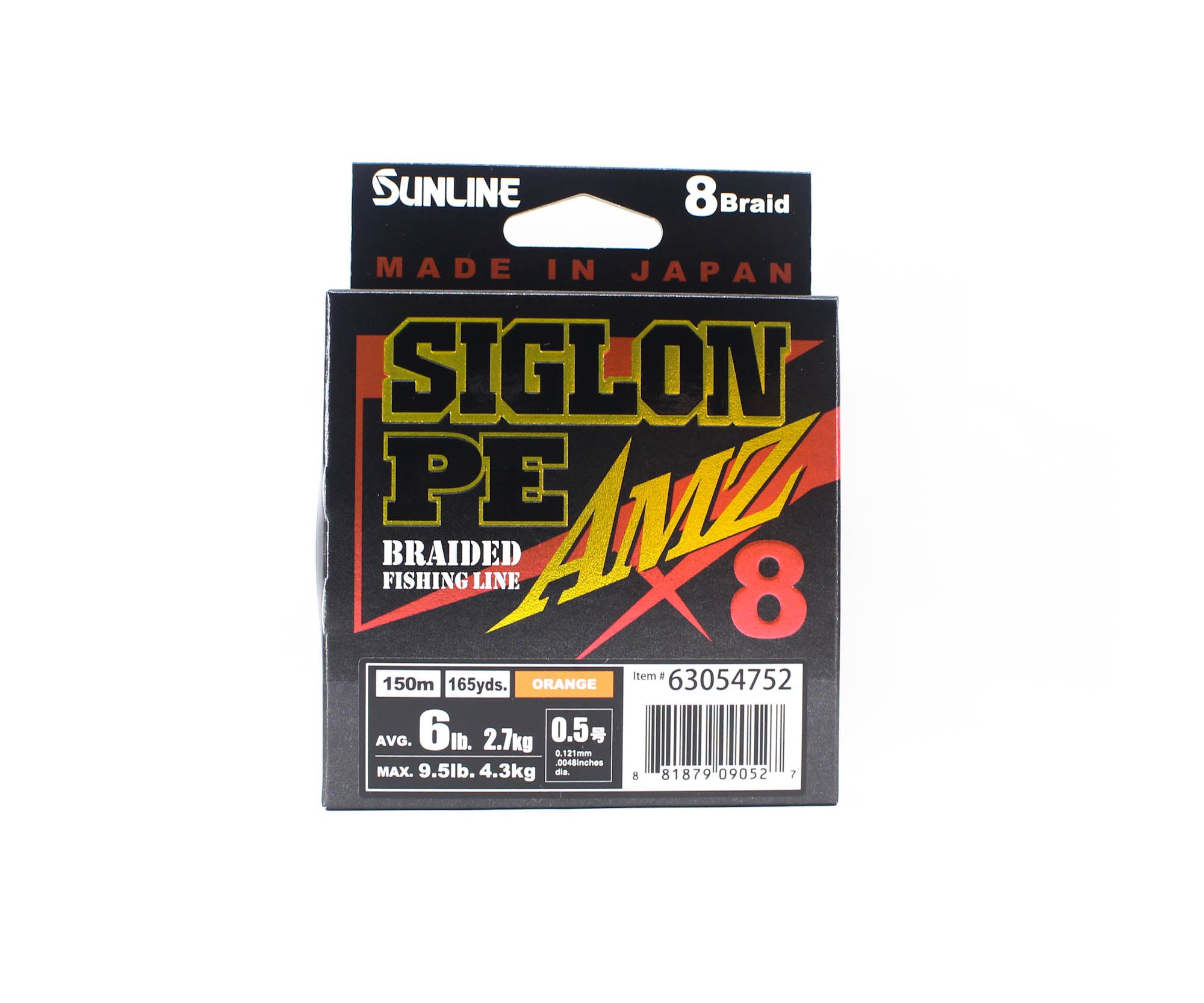 Sunline P.E Line X8 Siglon AMZ 150m P.E 0.5 6LB Orange (0527)