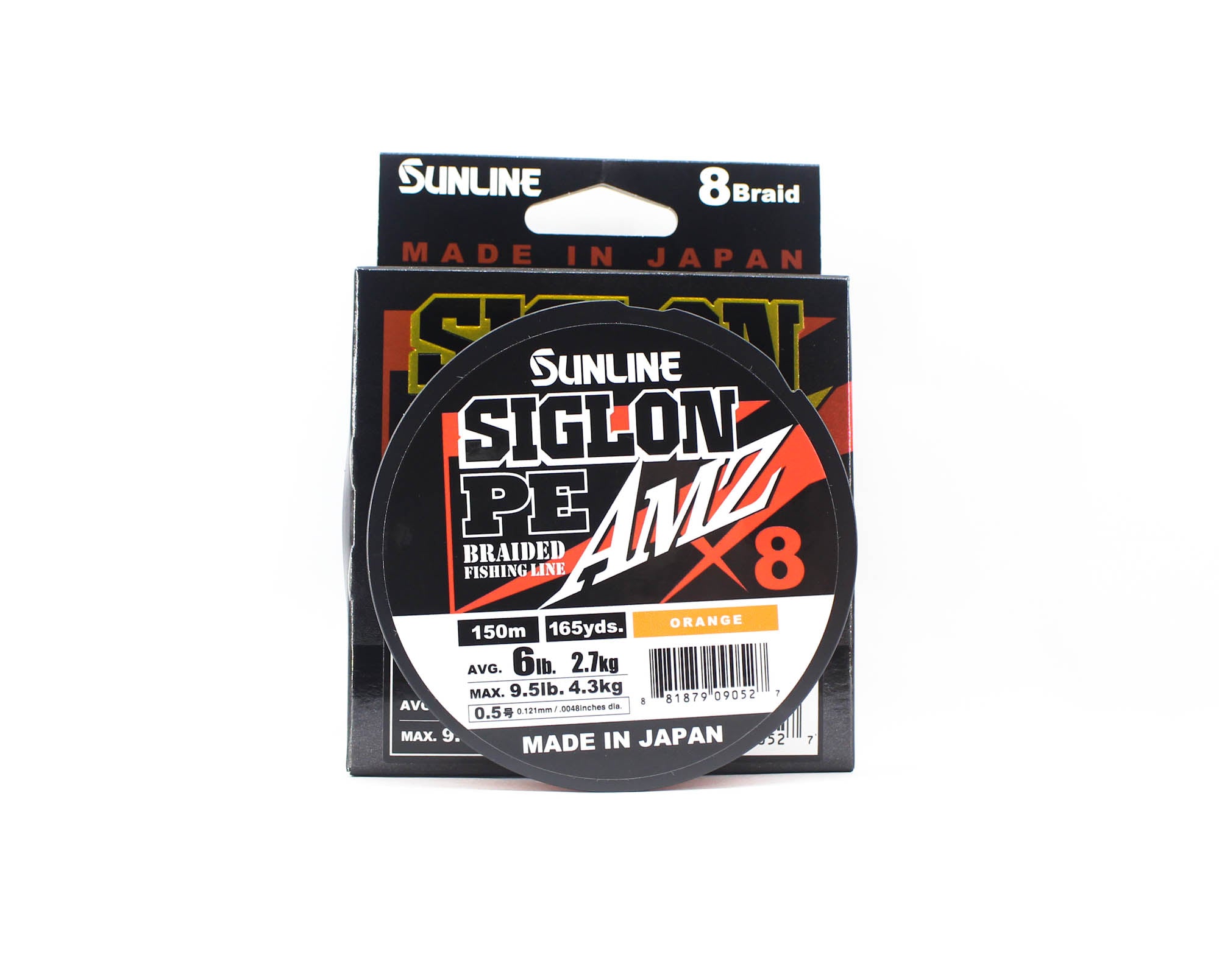 Sunline P.E Line X8 Siglon AMZ 150m P.E 0.5 6LB Orange (0527)