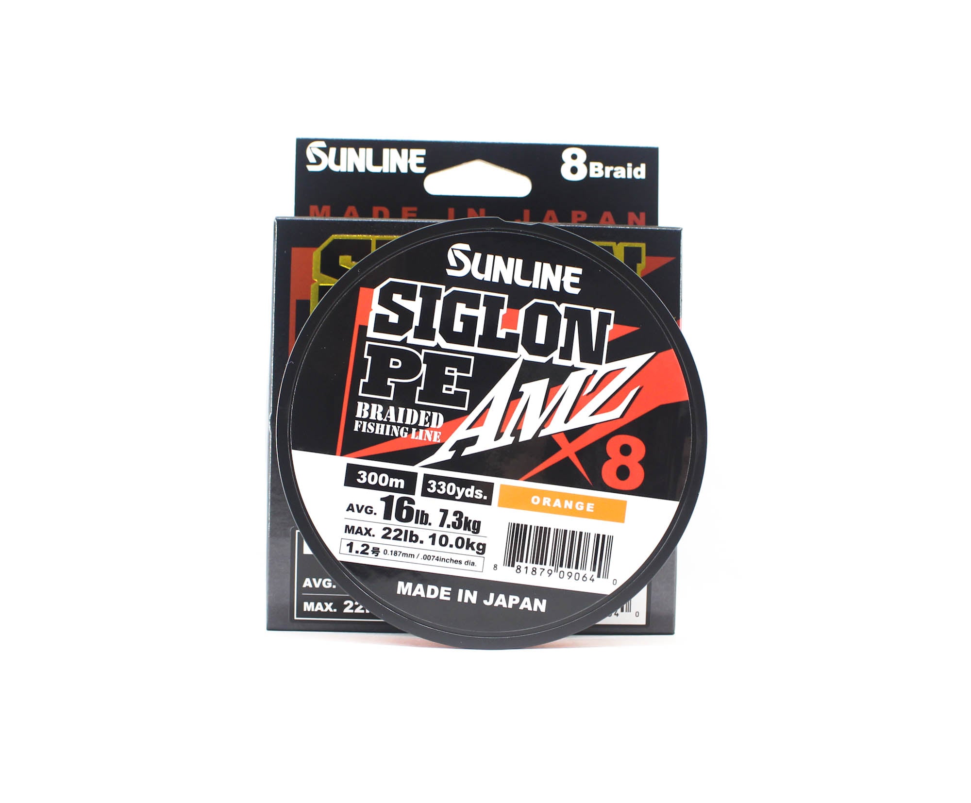 Sunline P.E Line X8 Siglon AMZ 300m P.E 1.2 16LB Orange (0640)