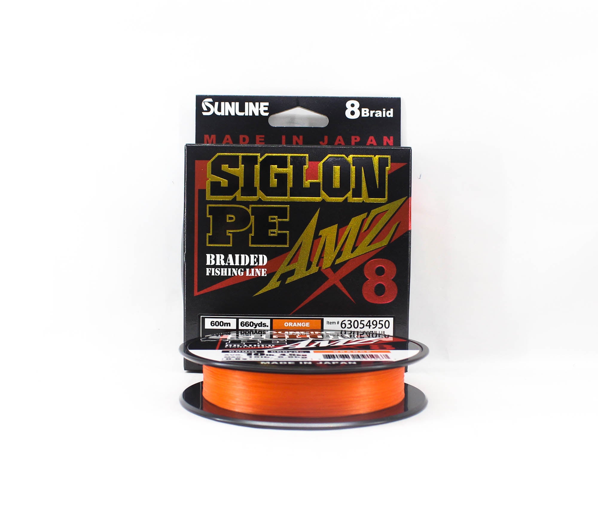 Sunline P.E Line X8 Siglon AMZ 600m P.E 0.8 10LB Orange (1067)