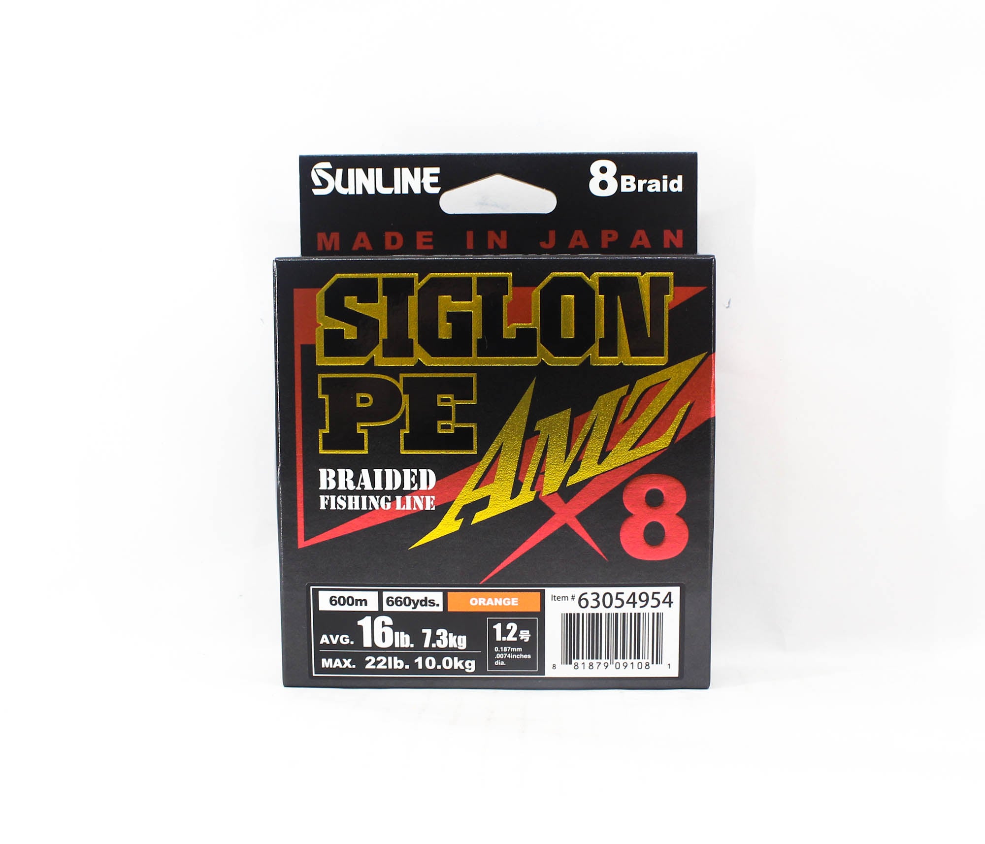 Sunline P.E Line X8 Siglon AMZ 600m P.E 1.2 16LB Orange (1081)