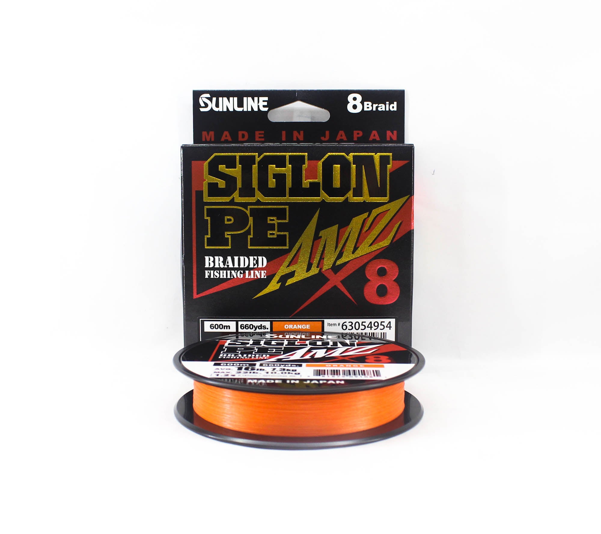 Sunline P.E Line X8 Siglon AMZ 600m P.E 1.2 16LB Orange (1081)