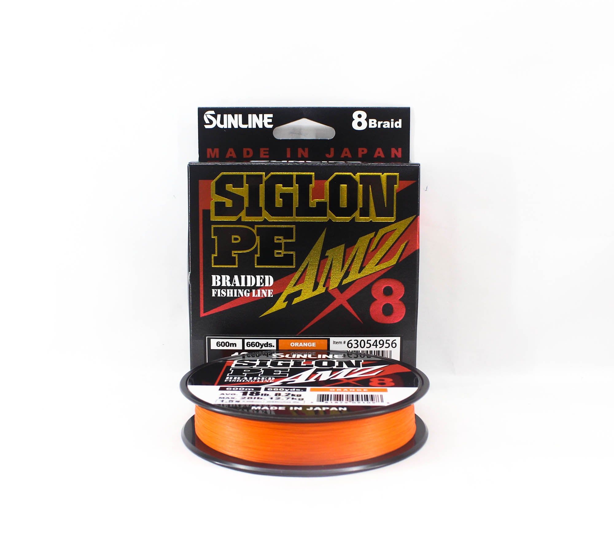 Sunline P.E Line X8 Siglon AMZ 600m P.E 1.5 18LB Orange (1098)