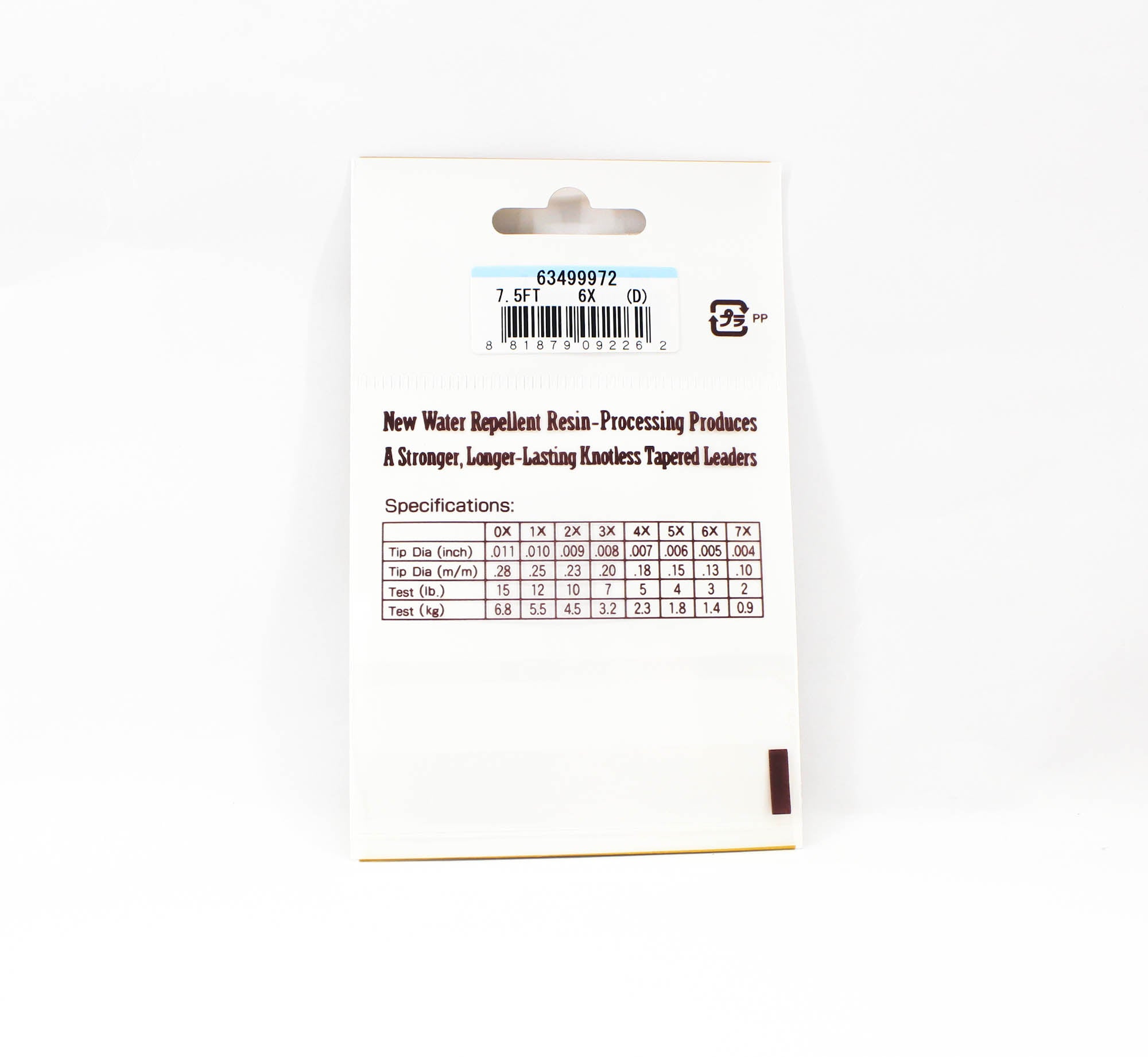 Sunline Tapered Leader Siglon Nylon 7.5 FT 6X (2262)