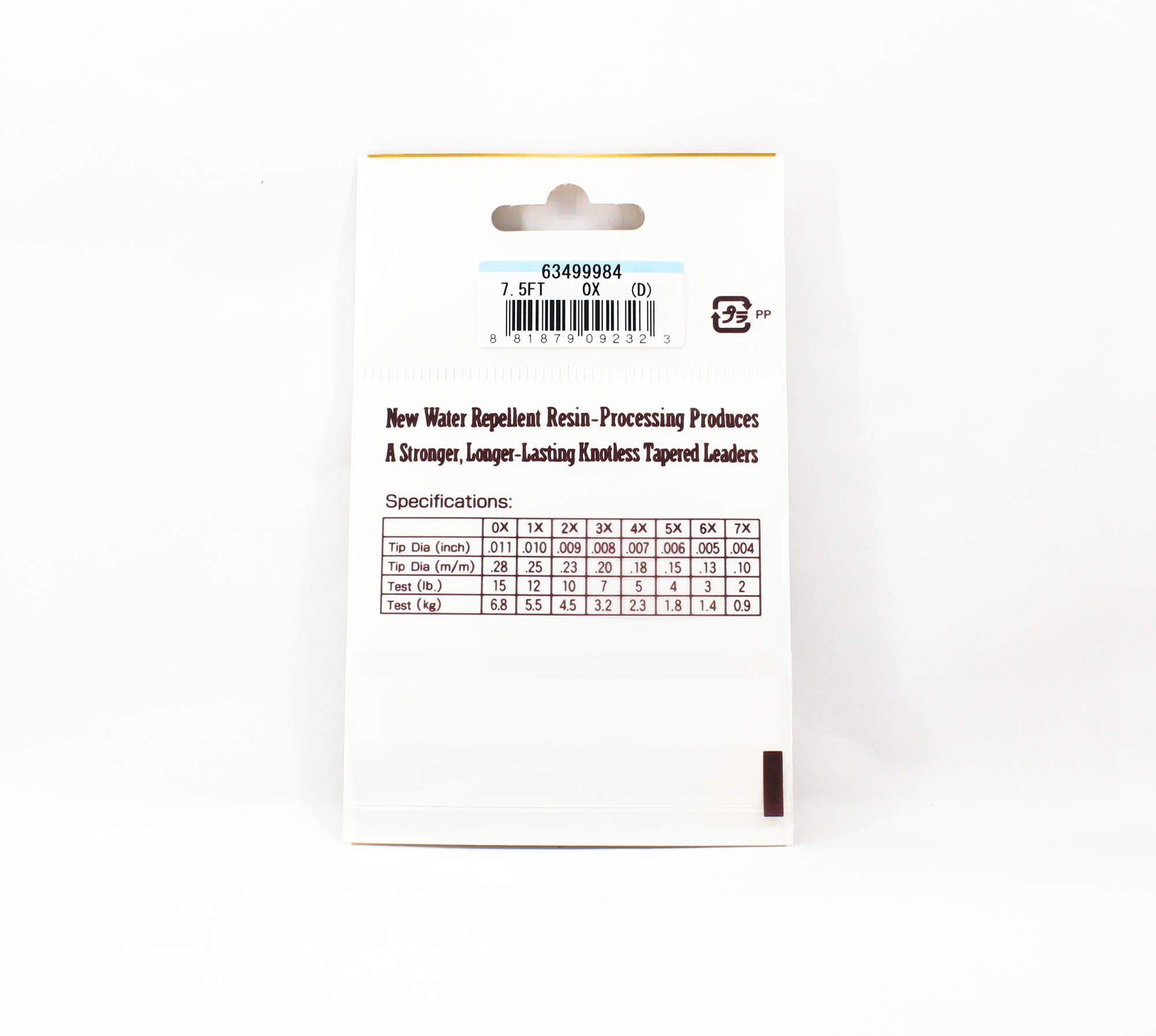 Sunline Tapered Leader Siglon Nylon 7.5 FT 0X (2323)