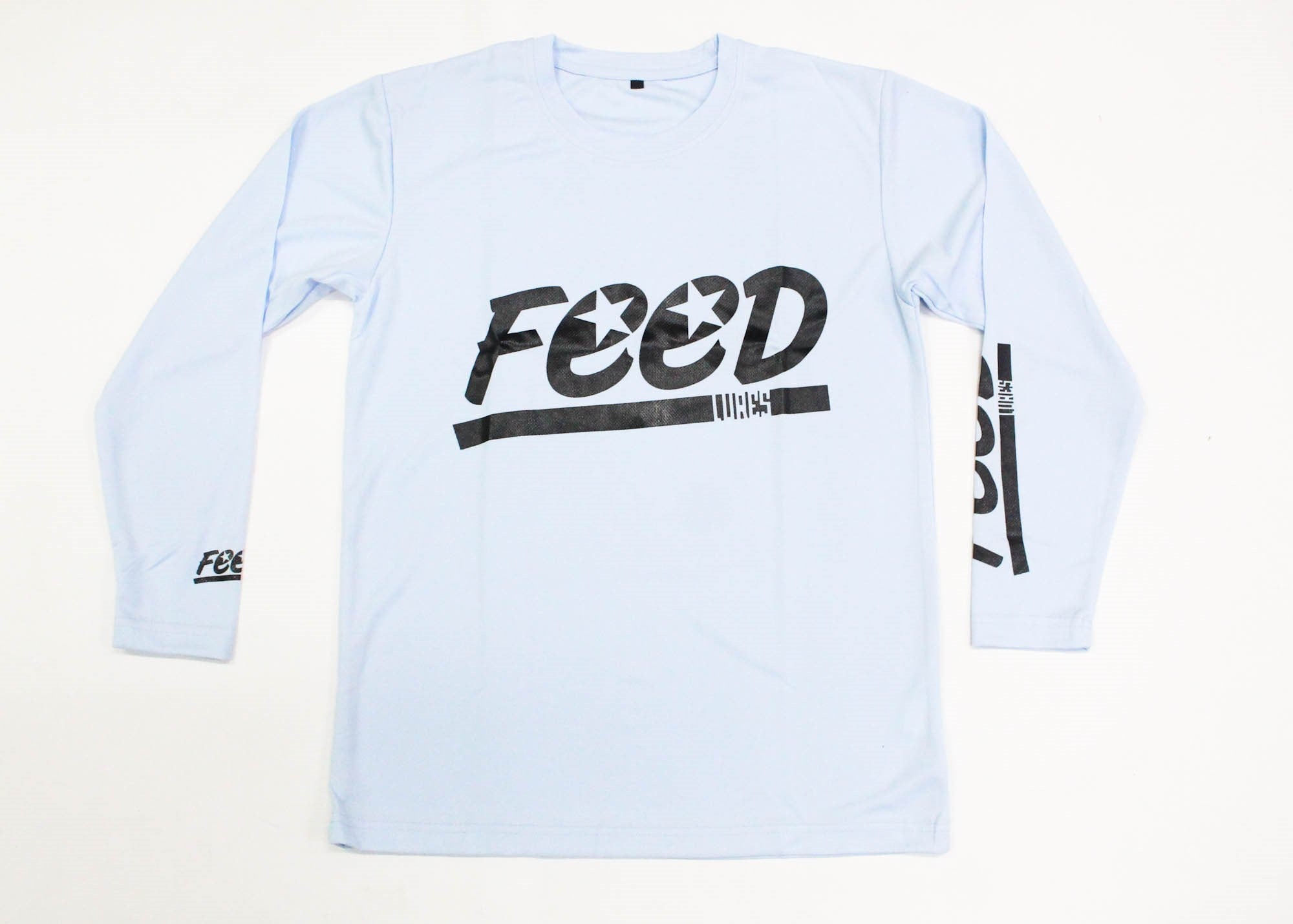 Feed T-Shirt Dry Fit Long Sleeve Size S Blue (8038)
