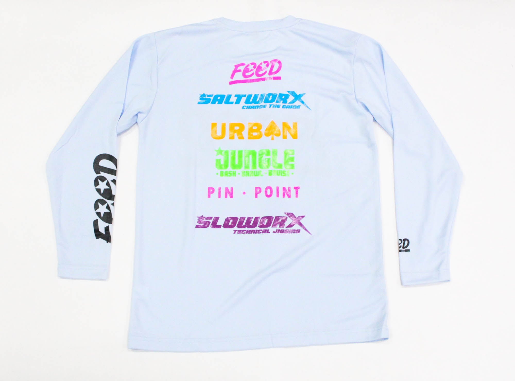Feed T-Shirt Dry Fit Long Sleeve Size M Blue (8039)