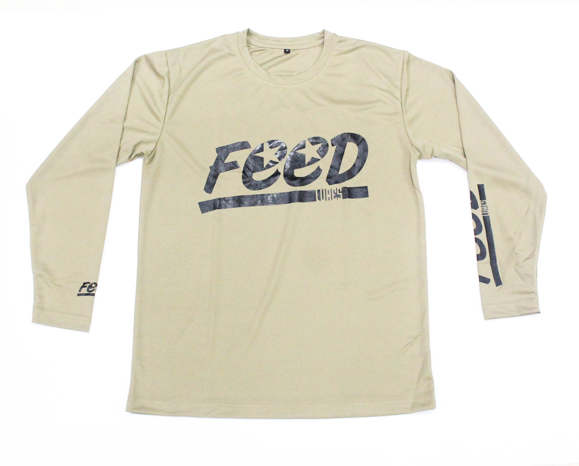 Feed T-Shirt Dry Fit Long Sleeve Size XL Sand (8050)