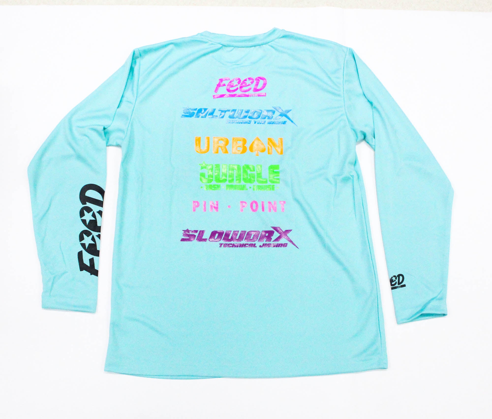 Feed T-Shirt Dry Fit Long Sleeve Size 2XL Teal (8059)