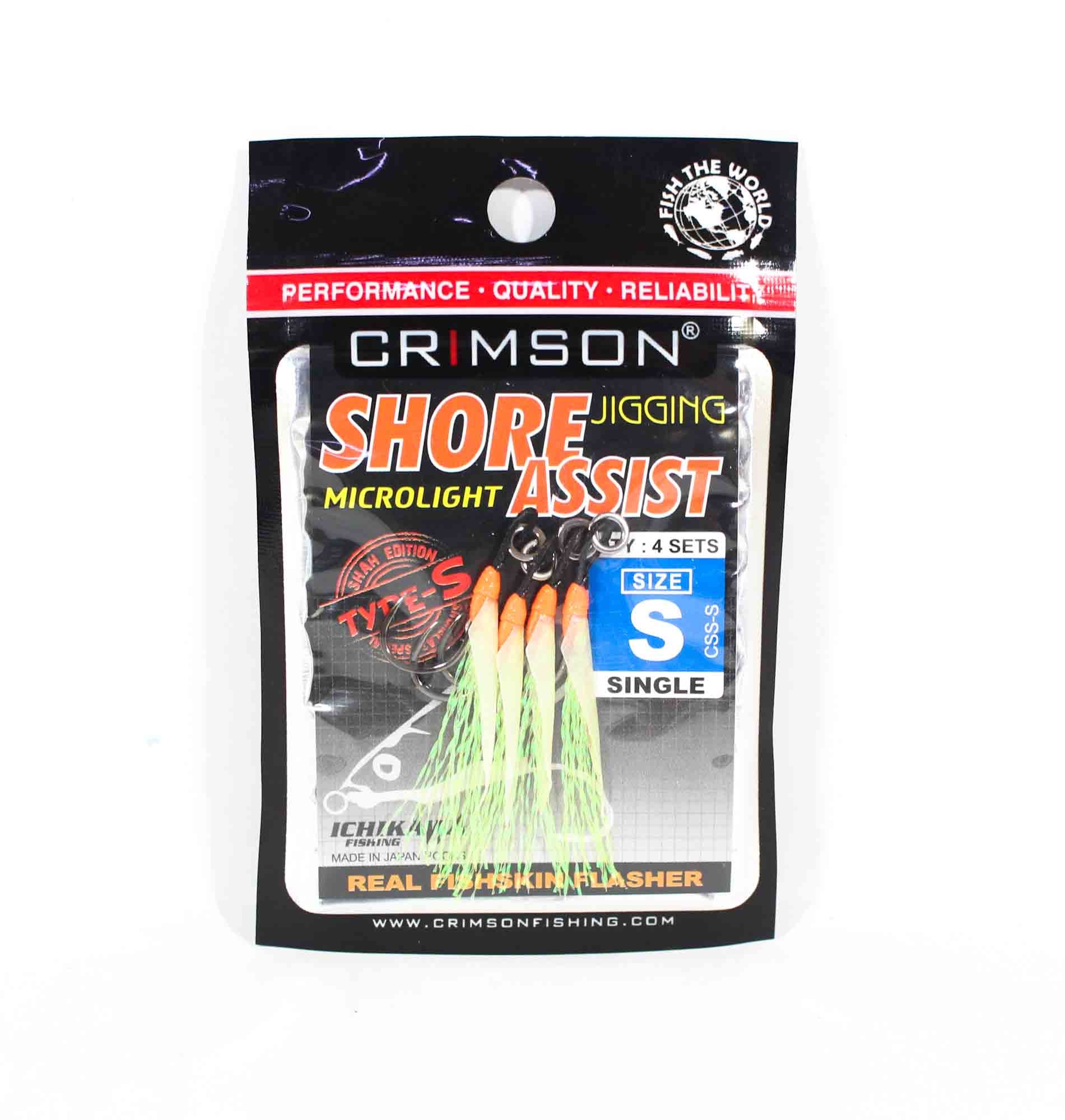 Crimson CSS-S Shore Jigging Assist Hook Single 4 per pack Size S (2600)
