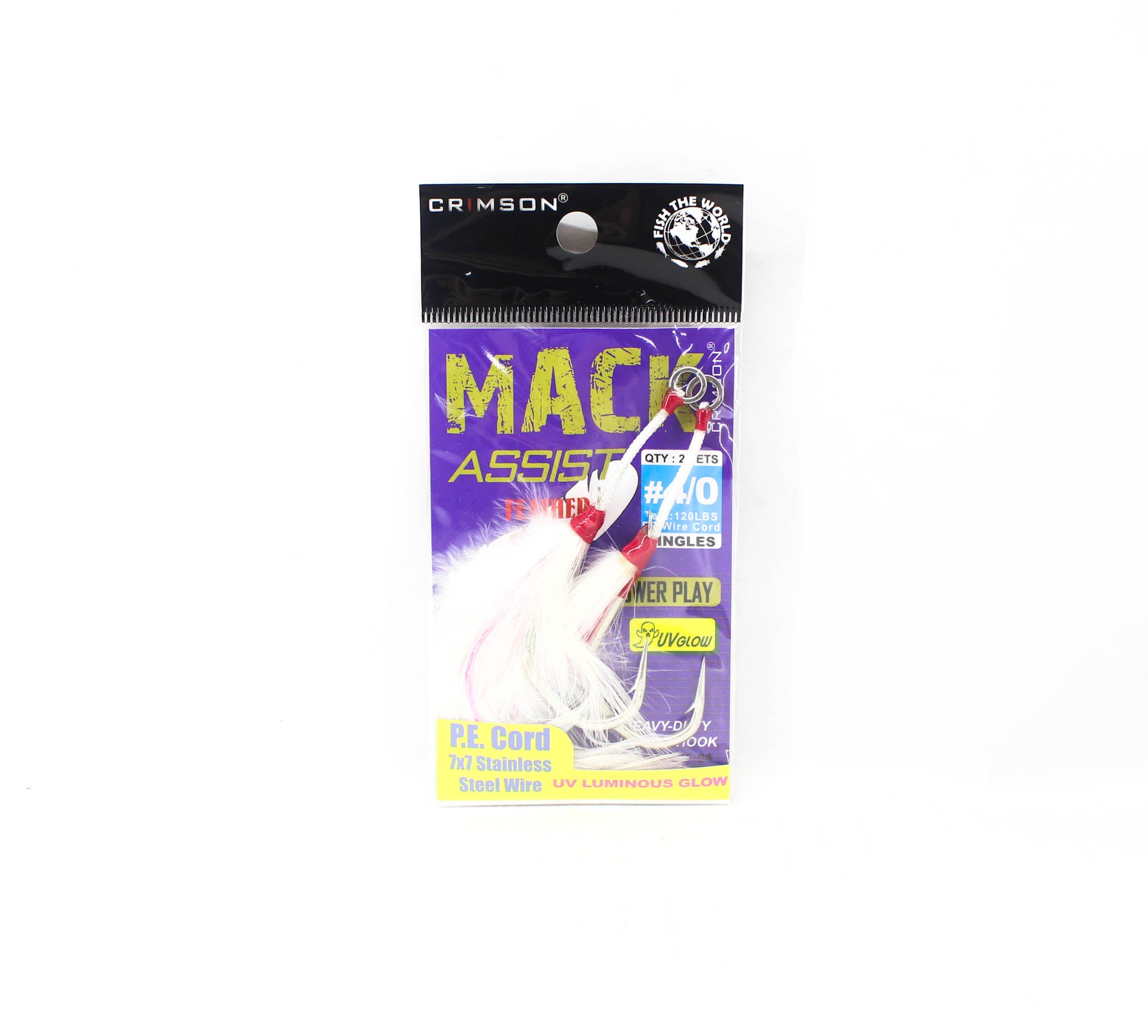 Crimson CMF-04 Mack Assist Feather Hook 2 Sets Size 4/0 (4796)