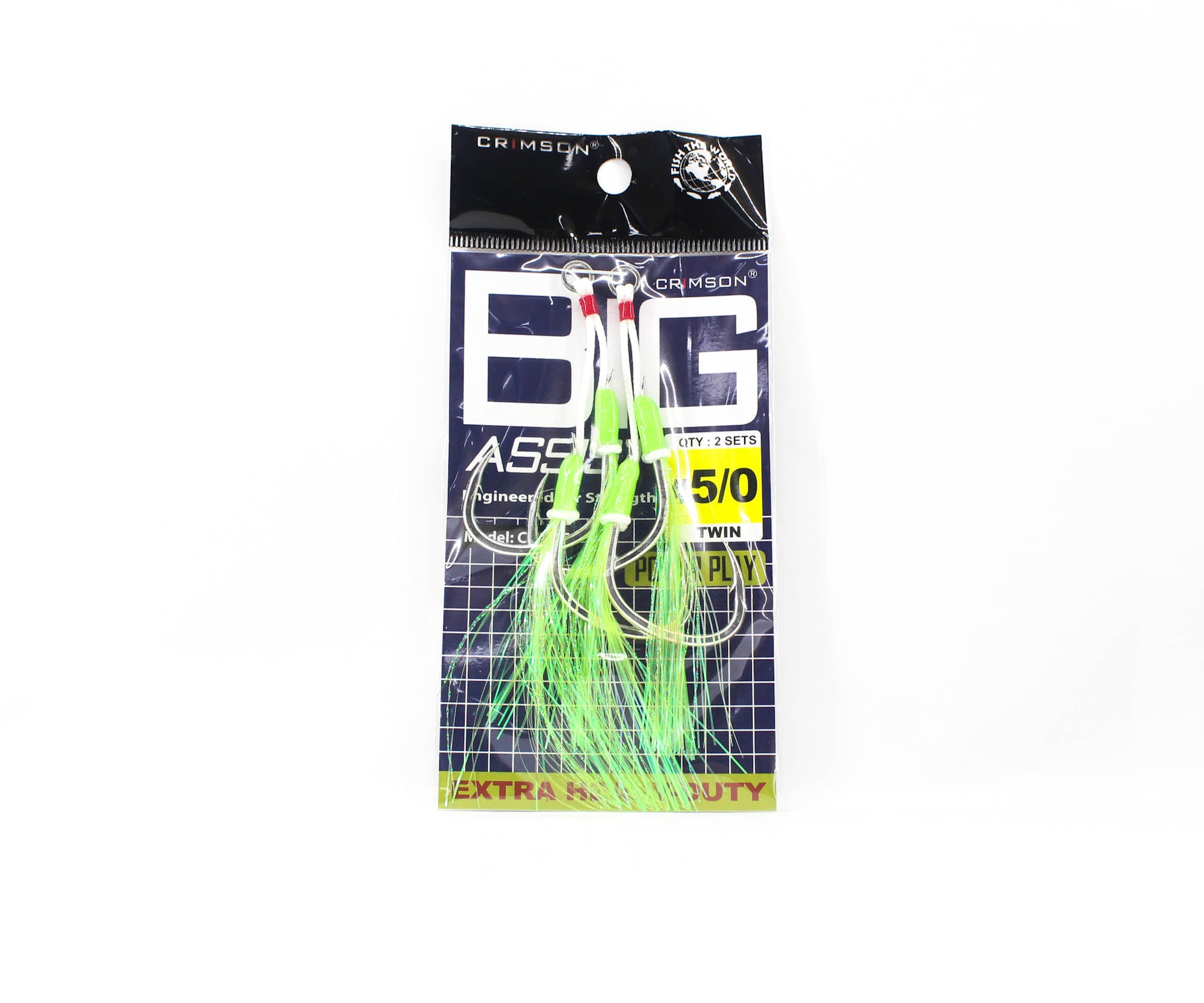 Crimson CBA-05 Big Assist Twin Hook 2 Sets Size 5/0 (5045)