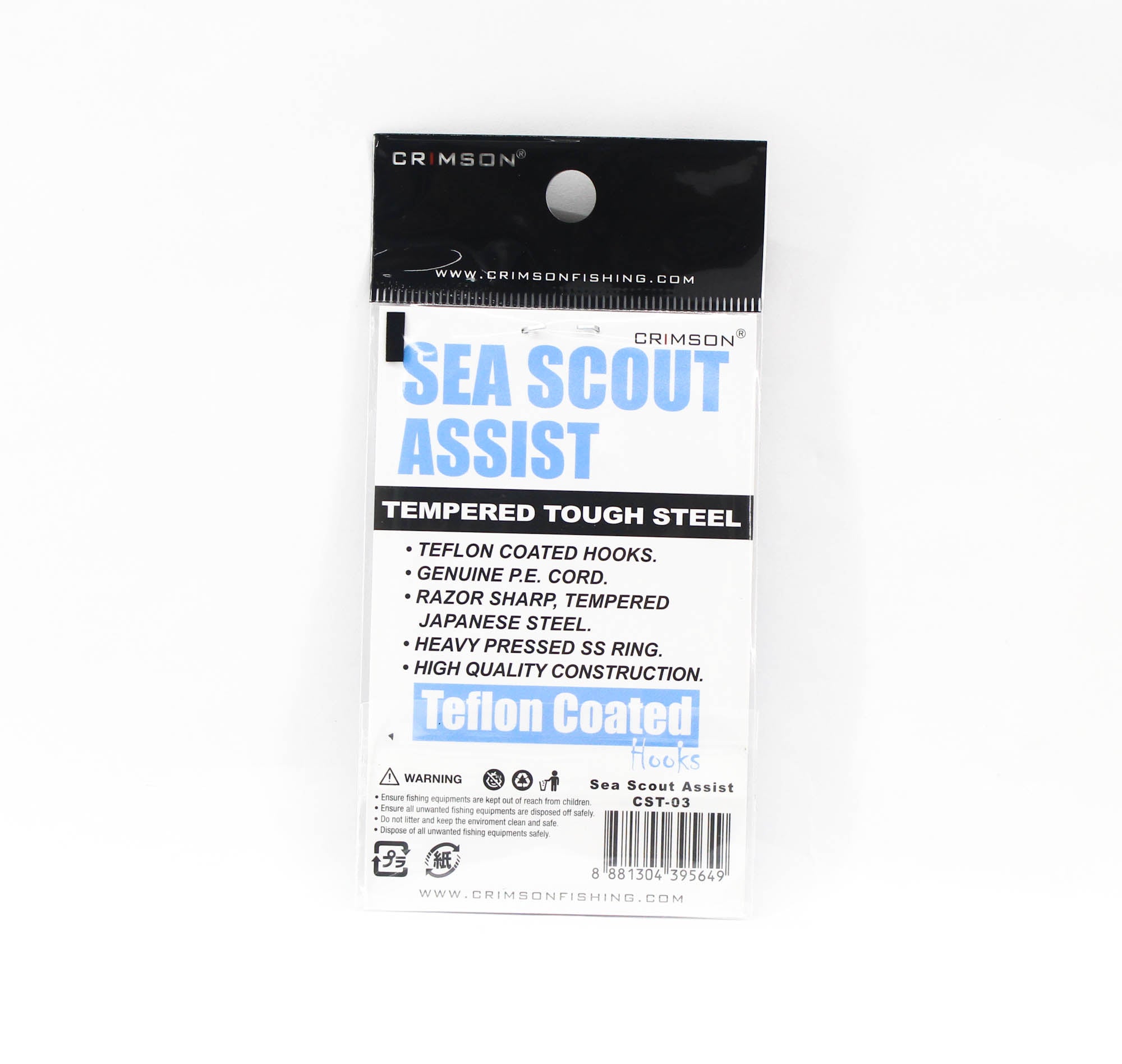 Crimson CST-03 Sea Scout Teflon Assist Hook Size 3/0 (5649)
