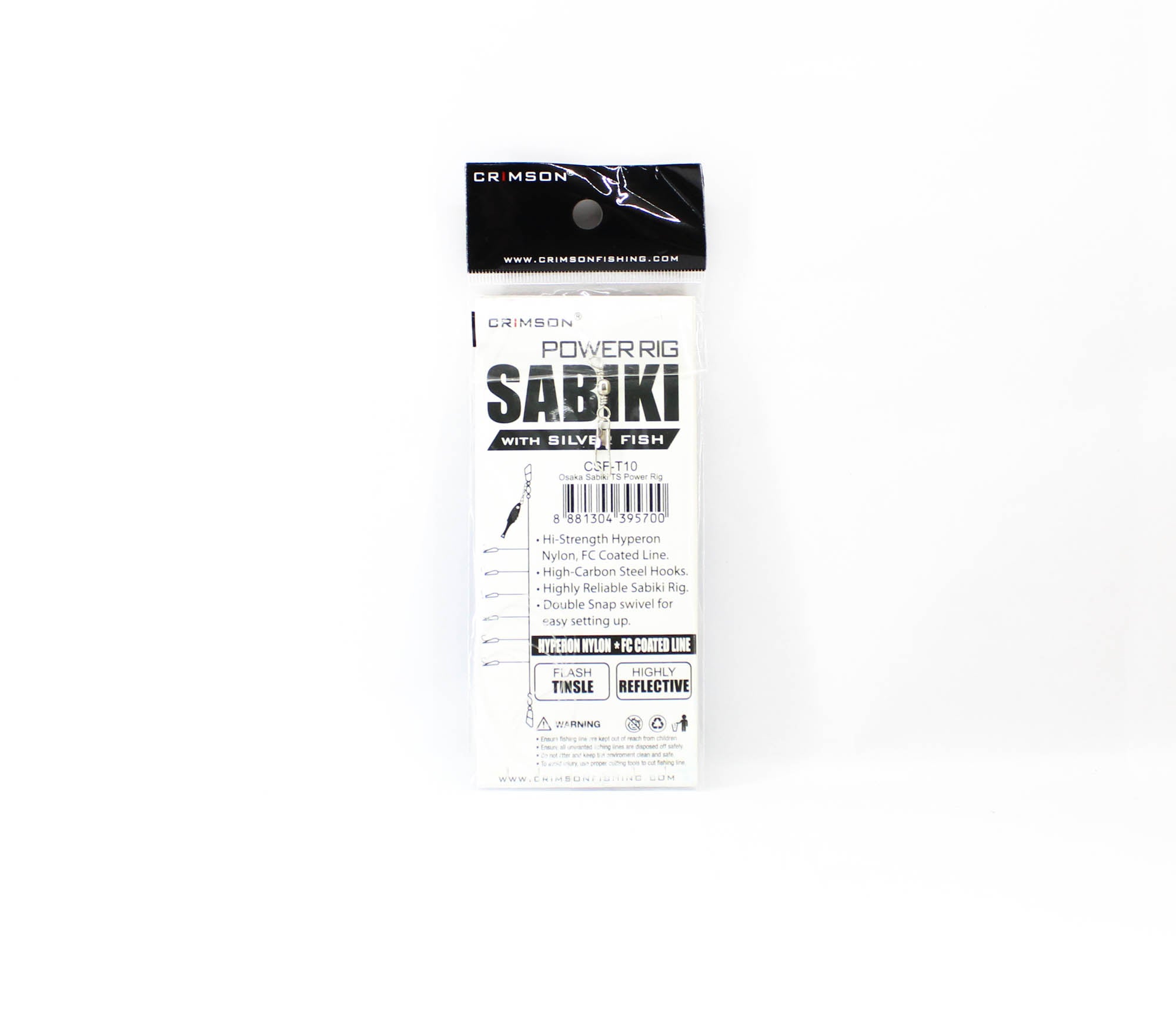 Crimson CSF-T10 Power Rig Sabiki Silverfish Tinsel Size 10 (5700)