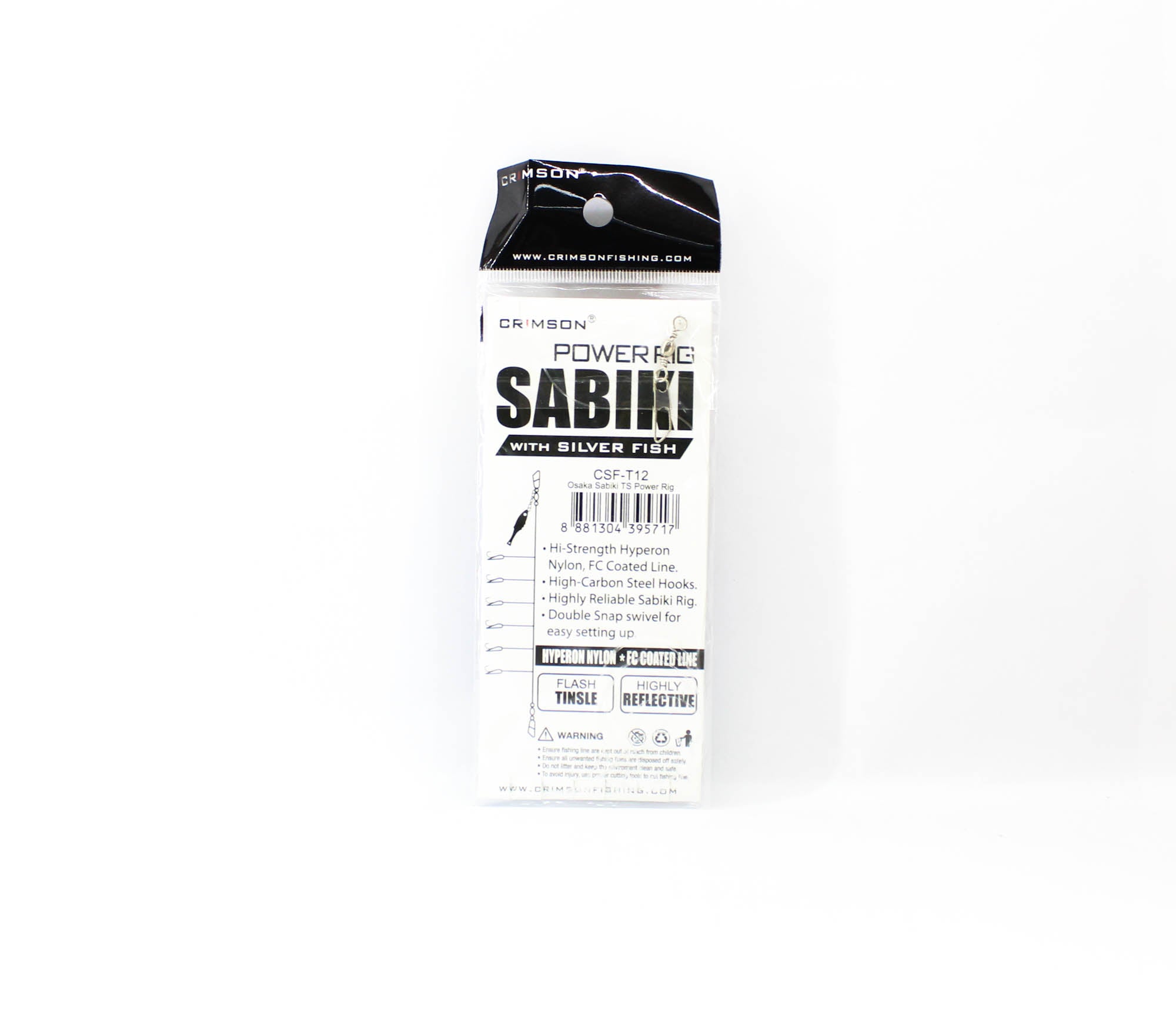Crimson CSF-T12 Power Rig Sabiki Silverfish Tinsel Size 12 (5717)