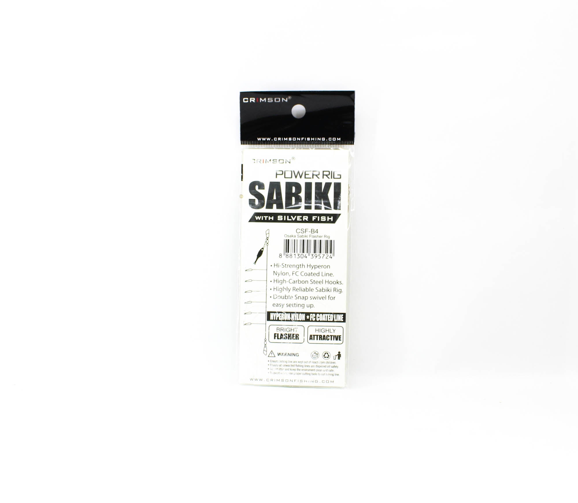 Crimson CSF-B4 Power Rig Sabiki Silverfish Flasher Size 4 (5724)