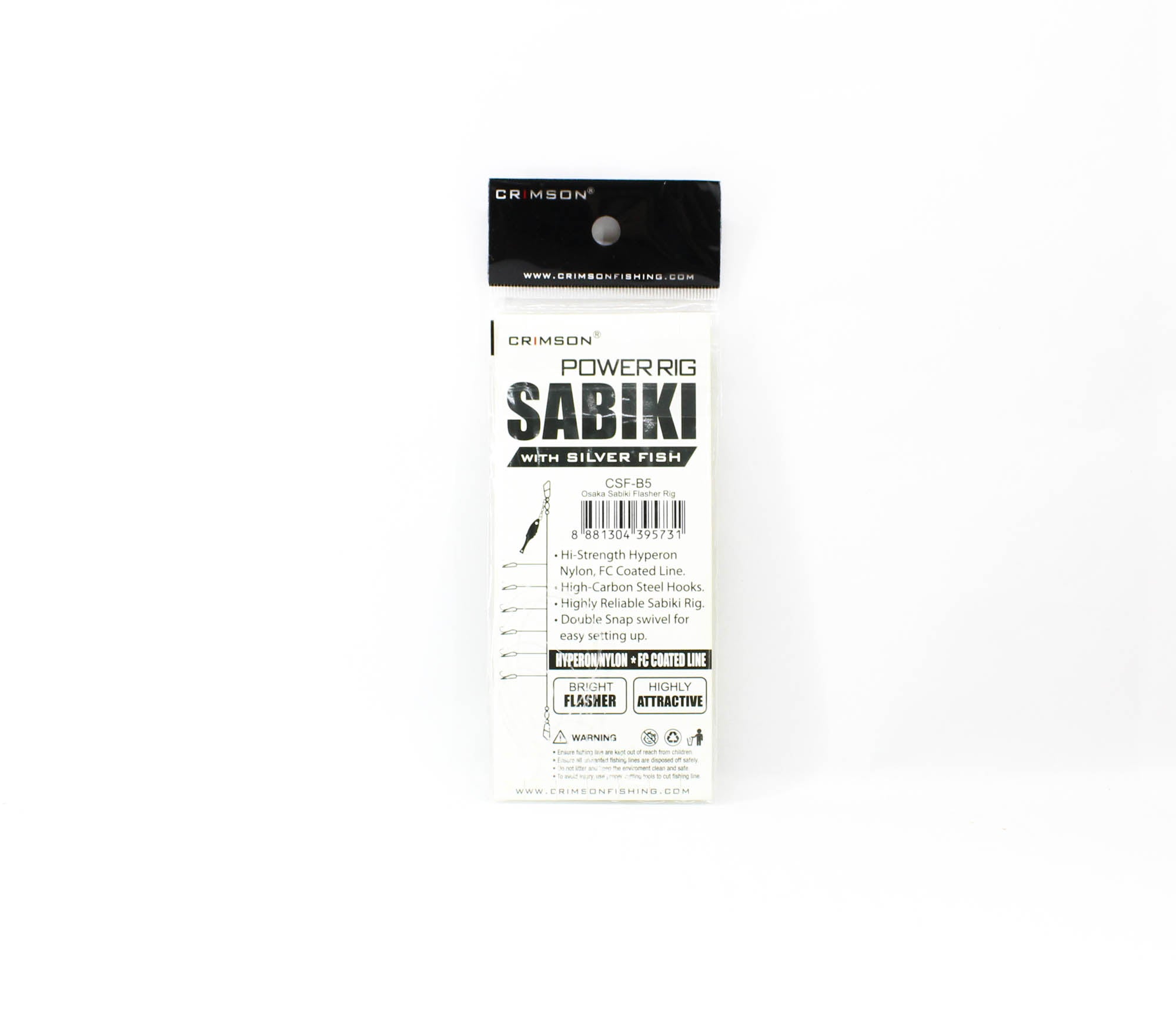 Crimson CSF-B5 Power Rig Sabiki Silverfish Flasher Size 5 (5731)