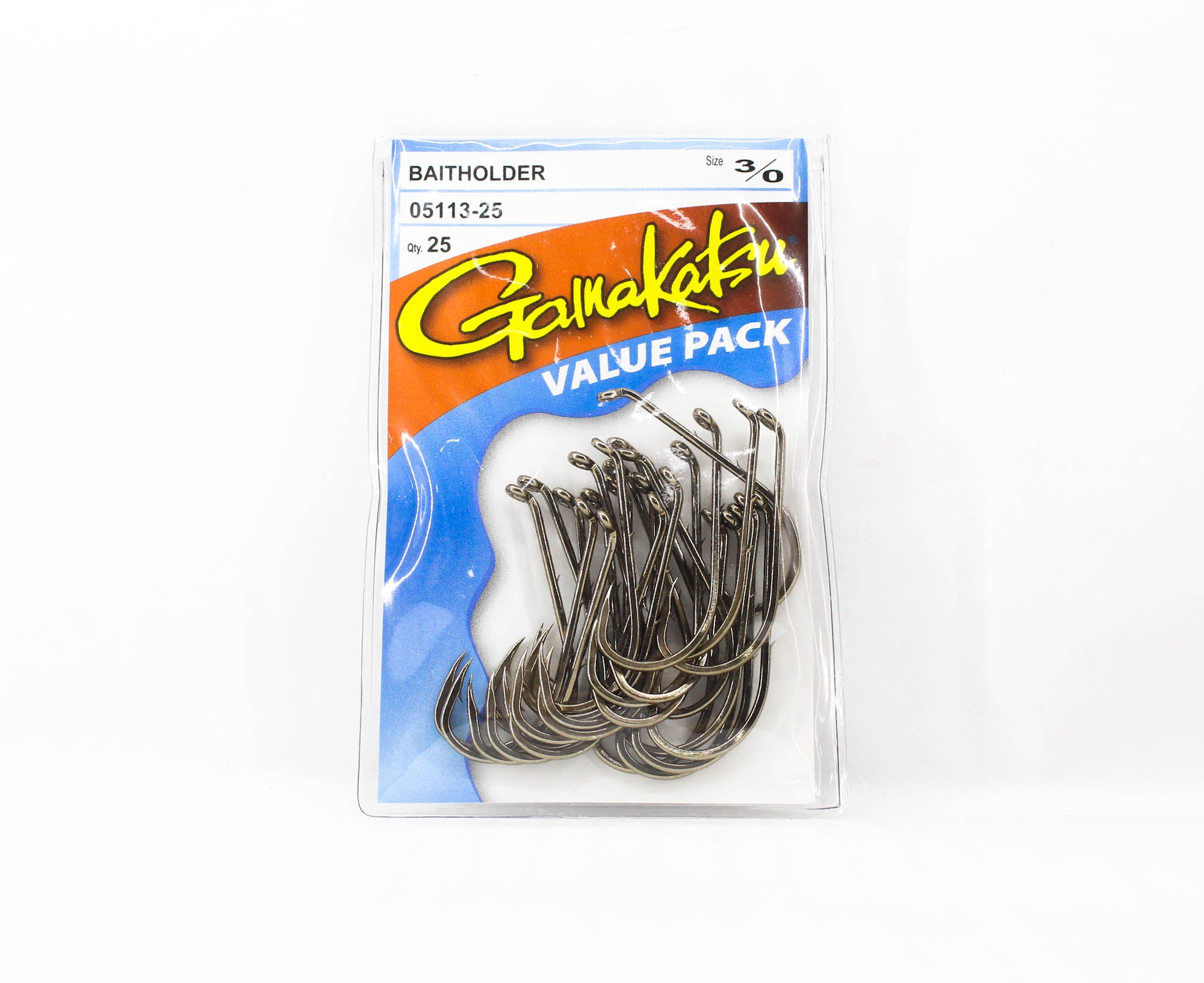 Gamakatsu Baitholder Value Pack Size 3/0 , 25 Per Pack (2469)