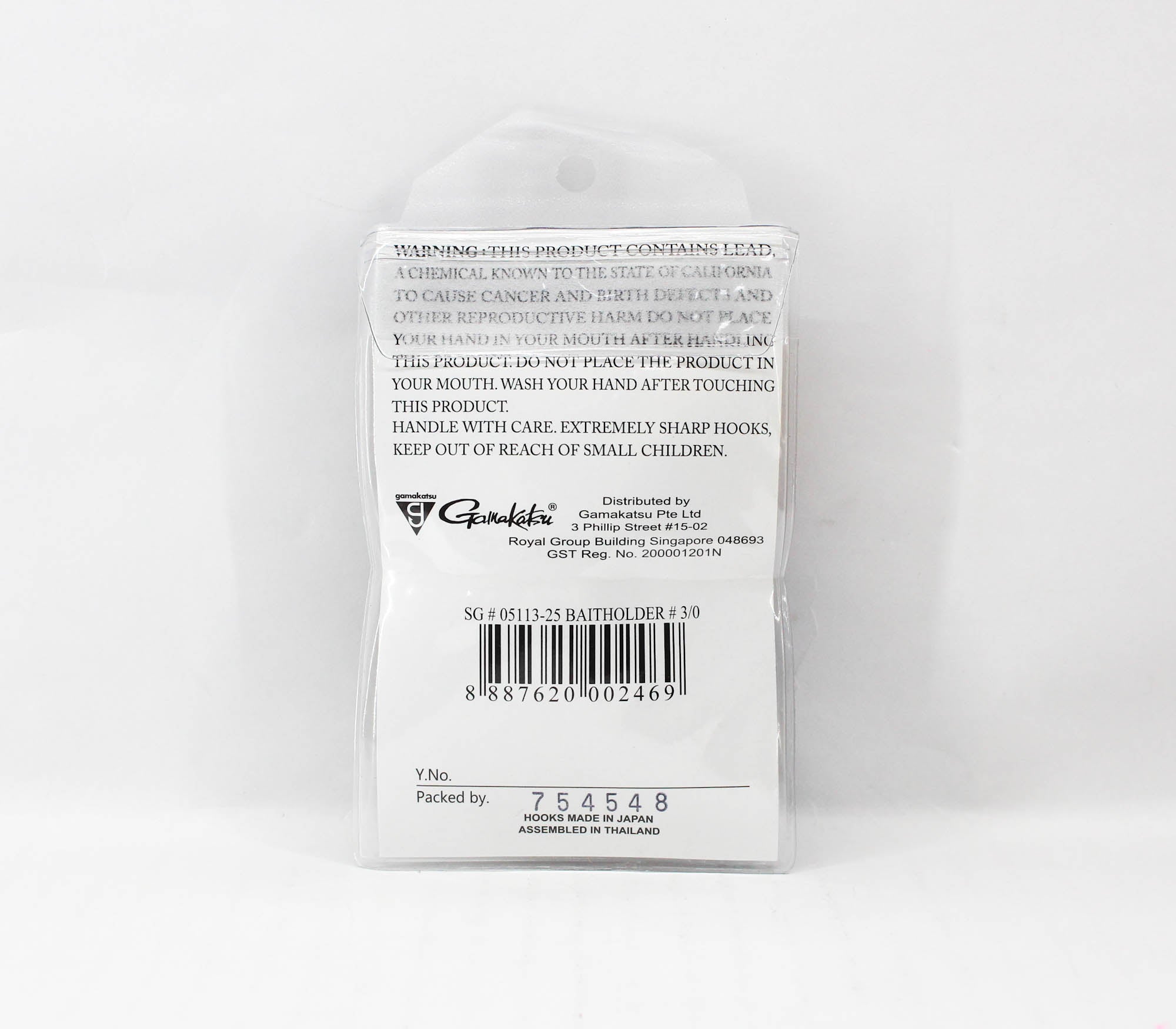 Gamakatsu Baitholder Value Pack Size 3/0 , 25 Per Pack (2469)