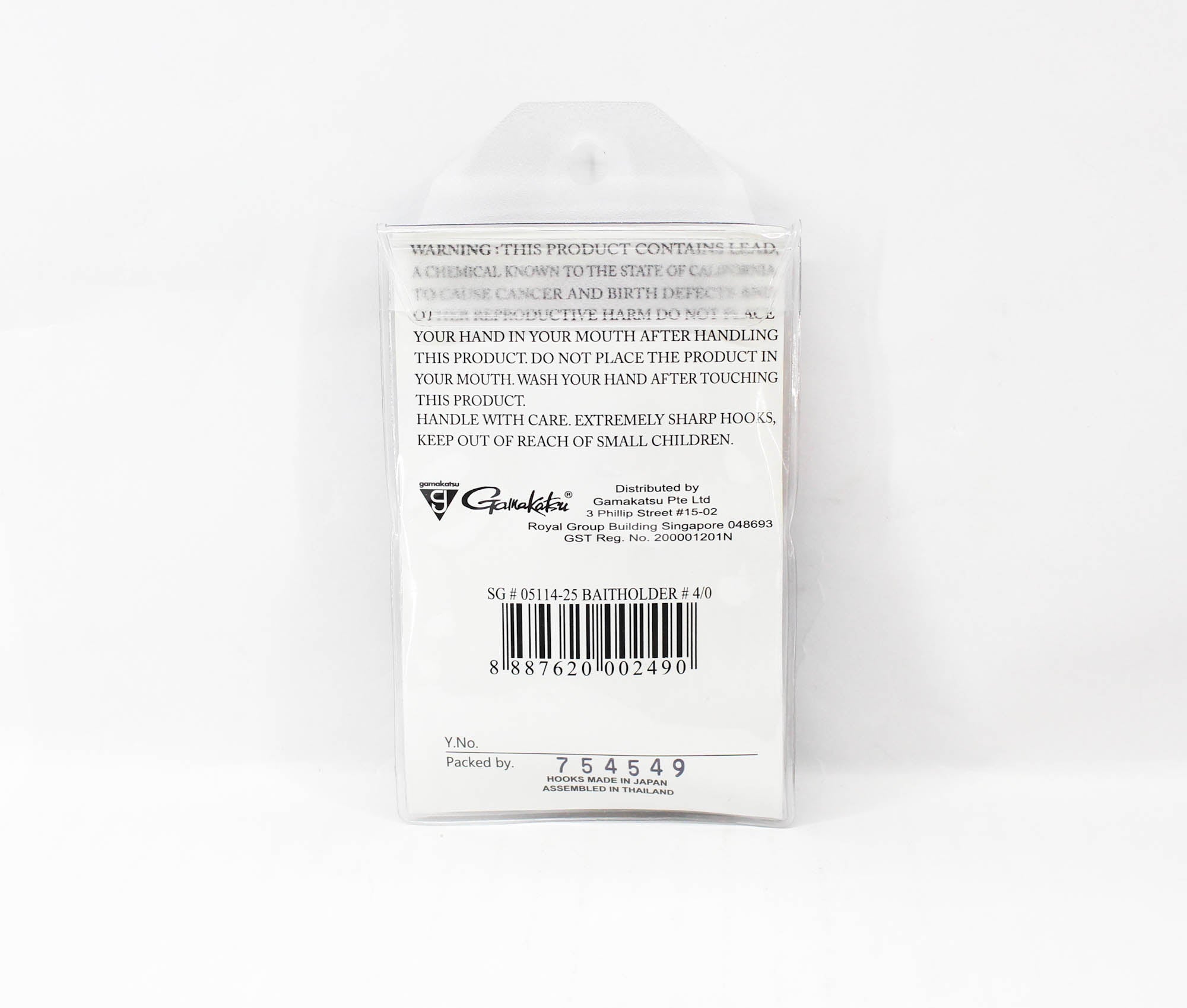 Gamakatsu Baitholder Value Pack Size 4/0 , 25 Per Pack (2490)