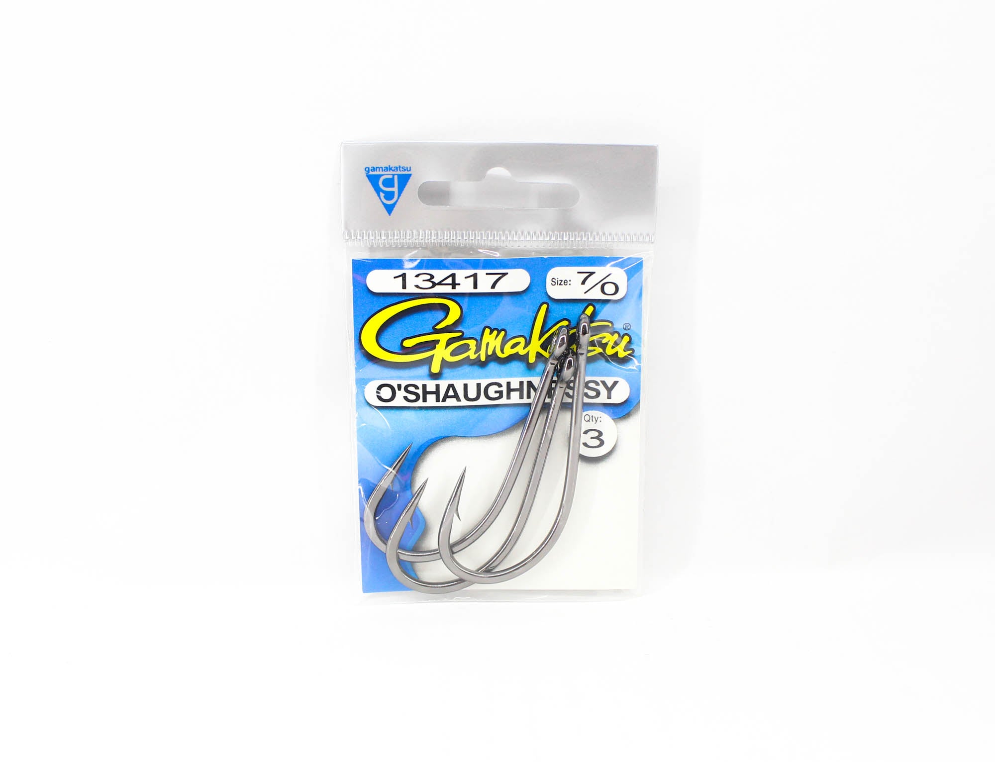 Gamakatsu 13417 O'Shaughnessy Long Shank Hook Size 7/0 , 3 per pack (3008)