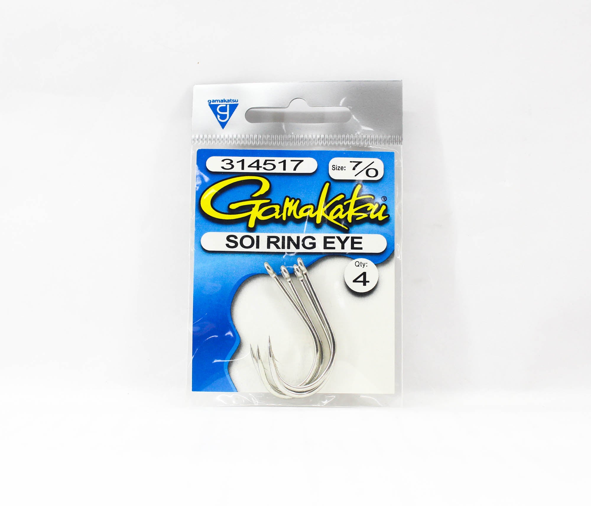 Gamakatsu Soi Ring Eye Size 7/0 , 4 Per Pack (4067)
