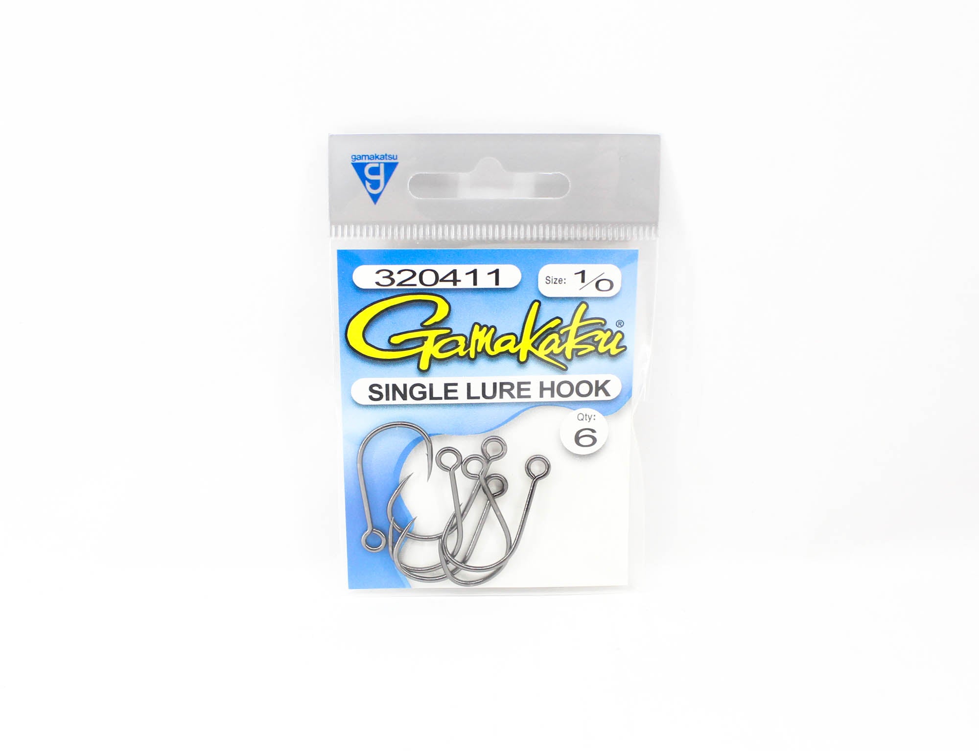 Gamakatsu Single Lure Hook Size 1/0 , 6 Per pack (4876)