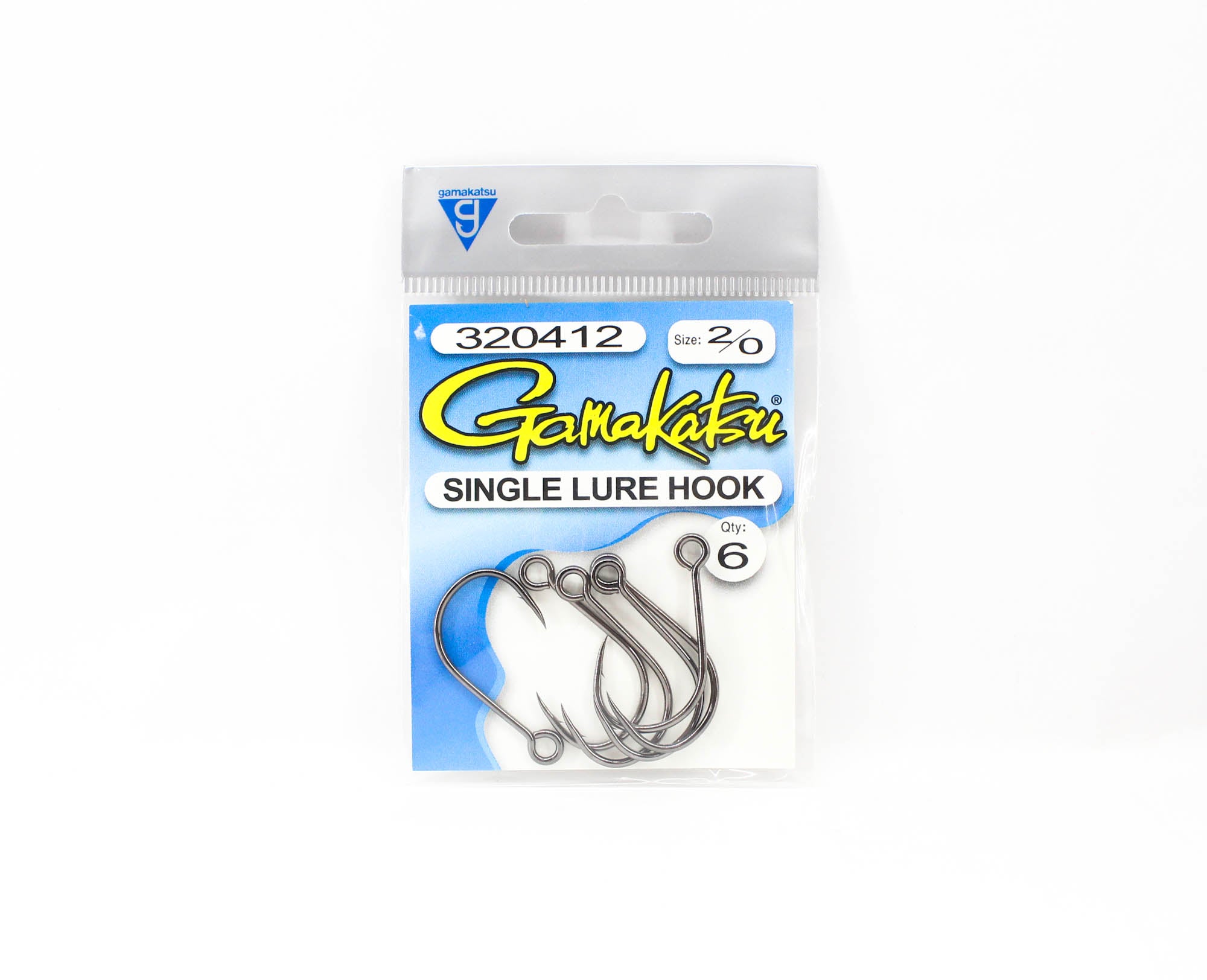 Gamakatsu Single Lure Hook Size 2/0 , 6 Per pack (4883)