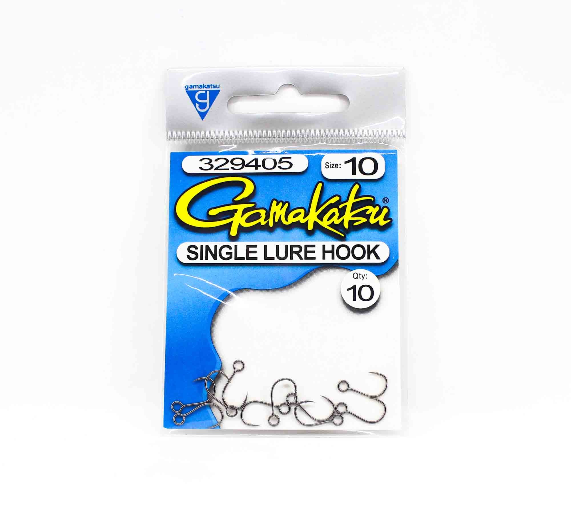 Gamakatsu Single Lure Hook Size 10 ,10 Per pack (5583)