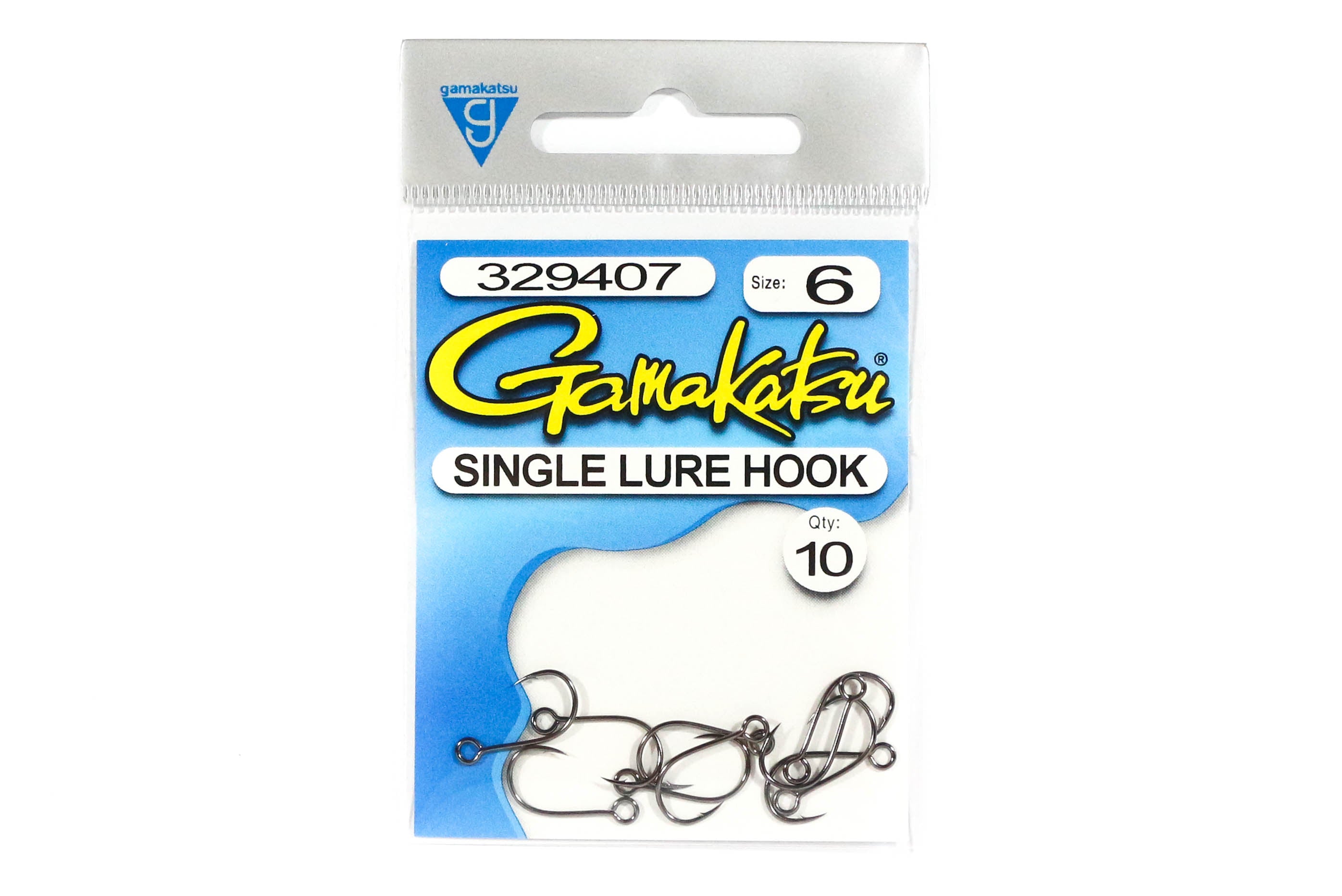 Gamakatsu Single Lure Hook Size 6 ,10 Per pack (5606)