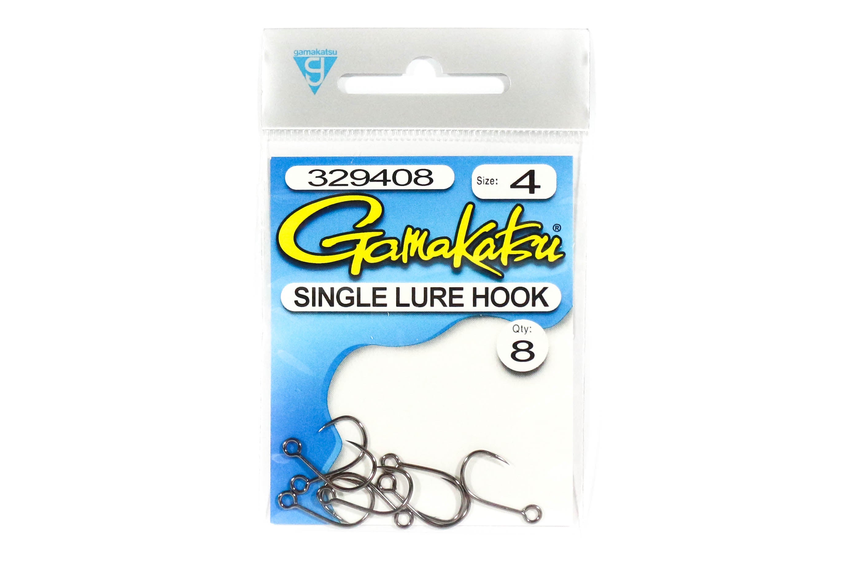 Gamakatsu Single Lure Hook Size 4 ,8 Per pack (5613)