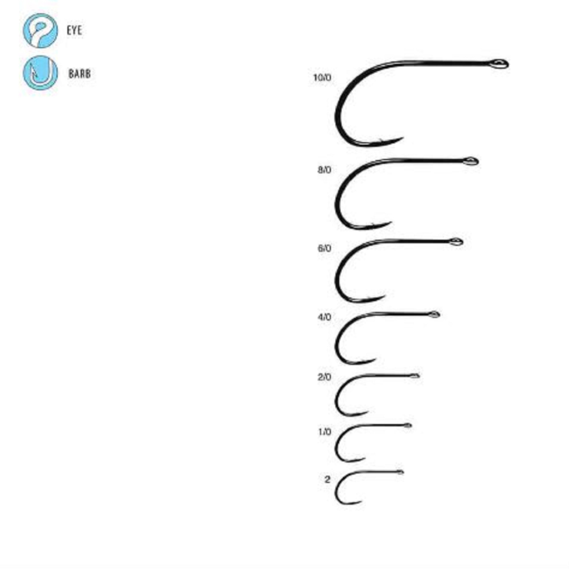 Gamakatsu SL12S Big Game Tin Plated Hook Size 2/0 , 50 Per pack (6849)