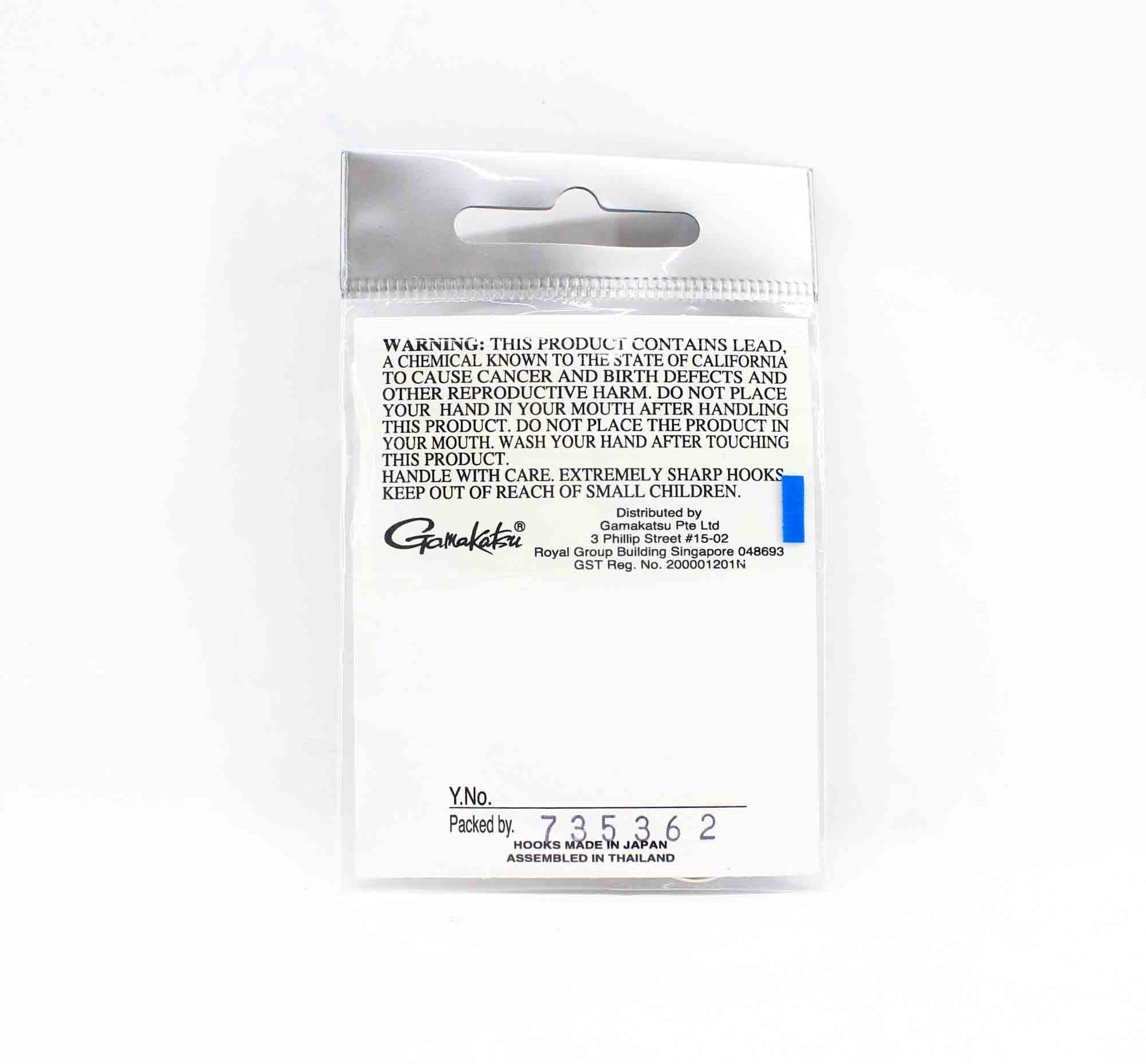 Gamakatsu Trailer Hook for Spinner Bait Size 1 ,5 Per pack (9444)